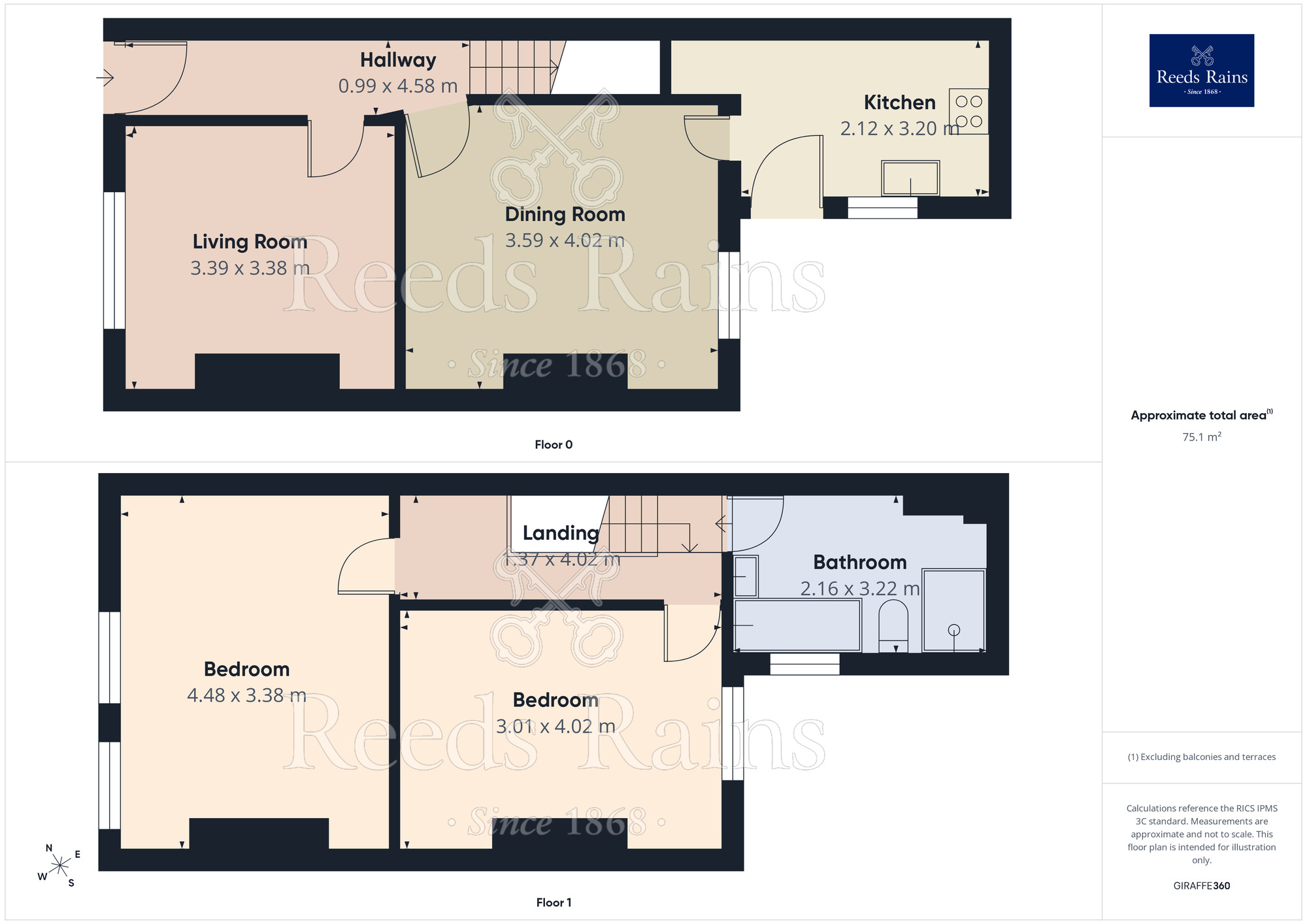 Floorplan of 2 bedroom Mid Terrace House for sale, Chester Street, Widnes, Halton, WA8