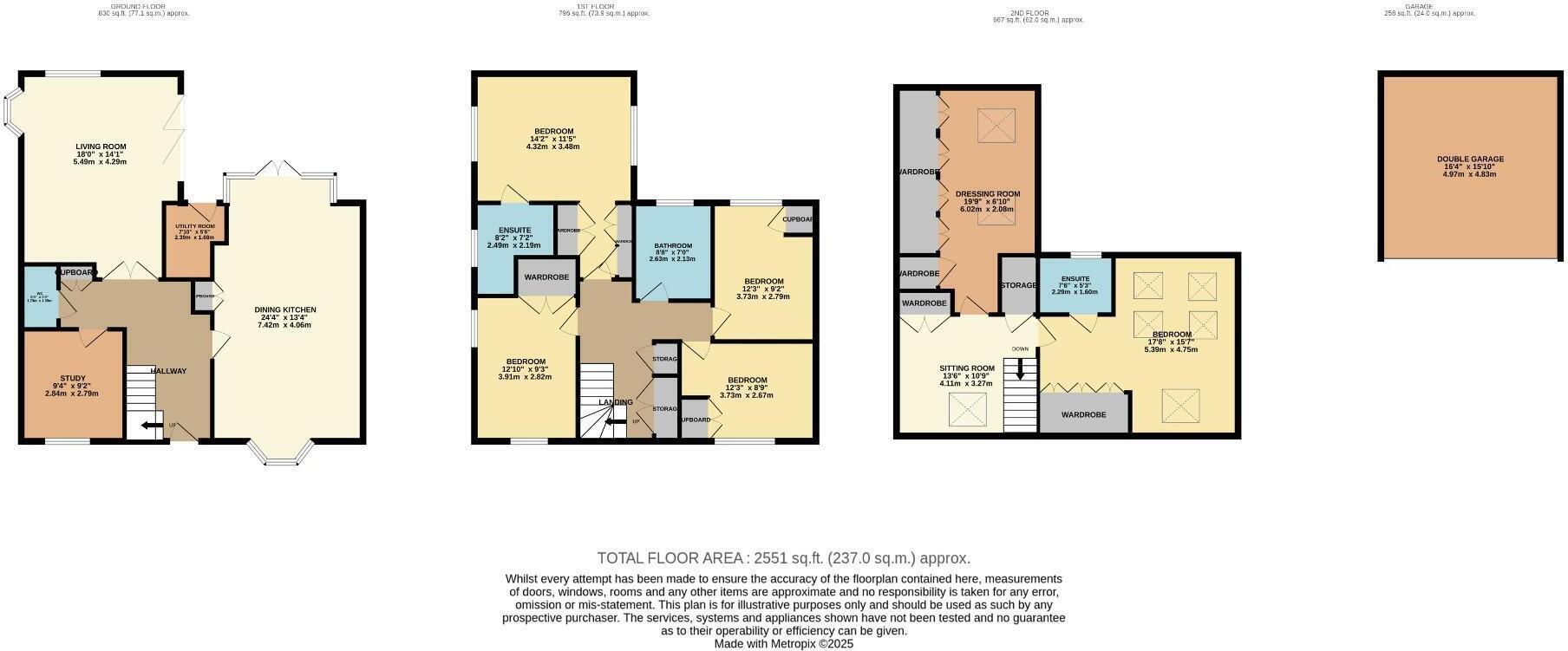 Floorplan of 5 bedroom Detached House to rent, Colstone Close, Wilmslow, Cheshire, SK9
