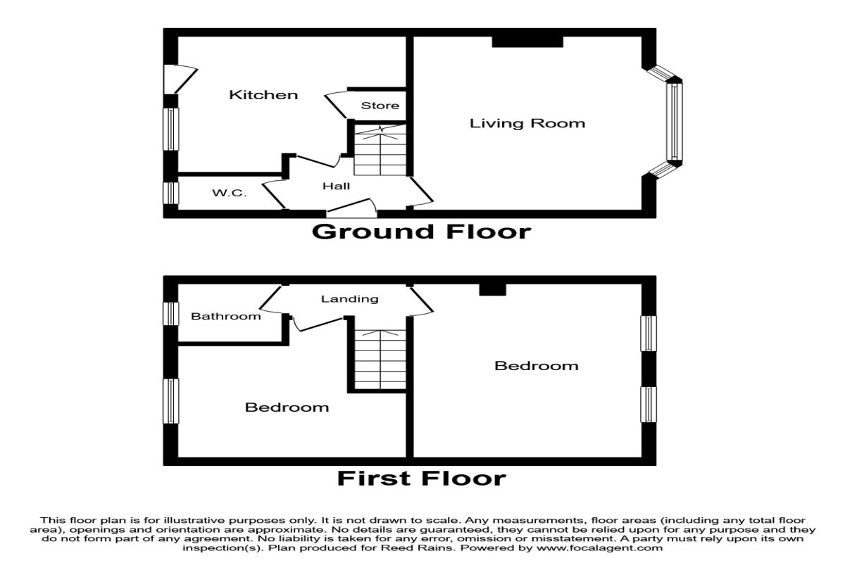 Floorplan of 2 bedroom Semi Detached House to rent, Annis Road, Alderley Edge, Cheshire, SK9