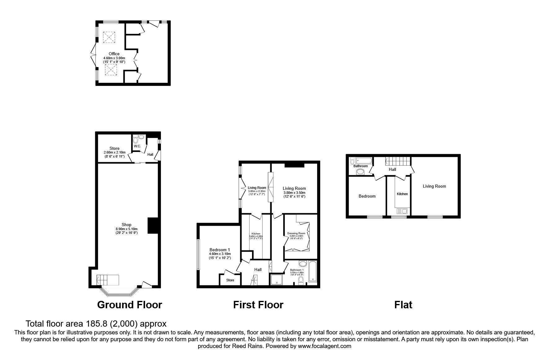 Floorplan of 3 bedroom  House for sale, Chapel Lane, Wilmslow, Cheshire, SK9
