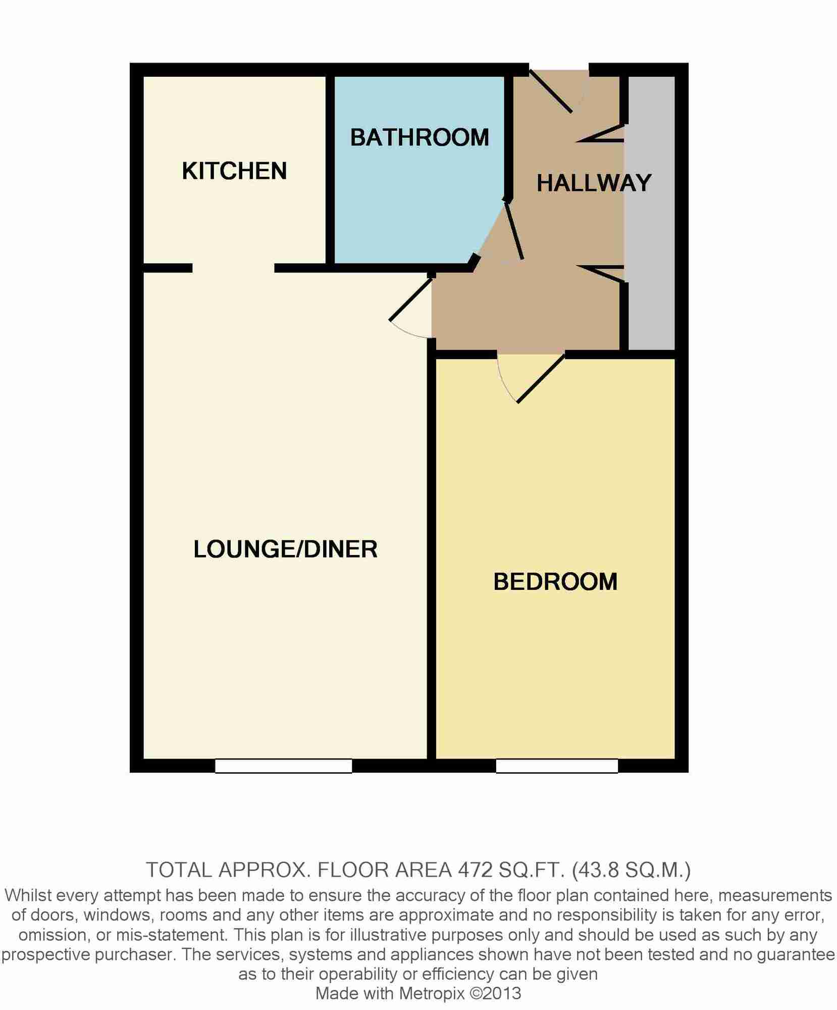 Floorplan of 1 bedroom  Flat to rent, Albert Road, Wilmslow, Cheshire, SK9