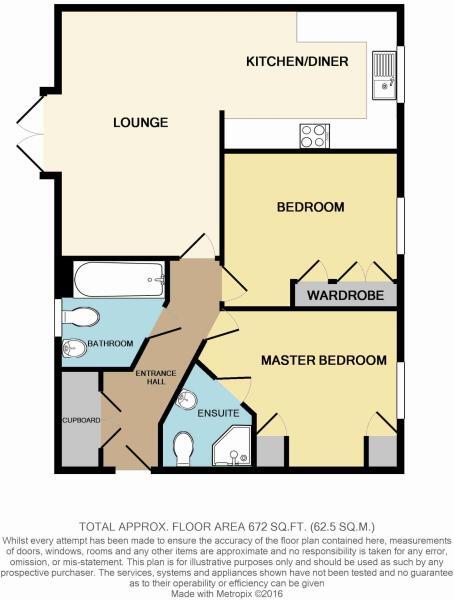 Floorplan of 2 bedroom  Flat for sale, Swallow Court, Lacey Green, Cheshire, SK9