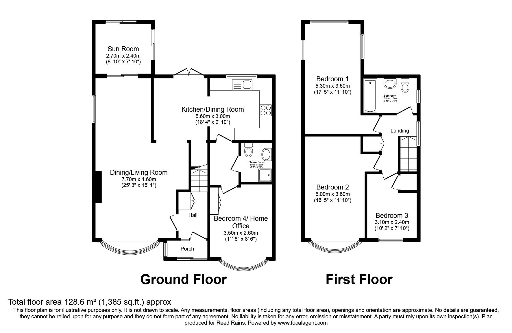Floorplan of 4 bedroom Link Detached House for sale, Osprey Drive, Wilmslow, Cheshire, SK9