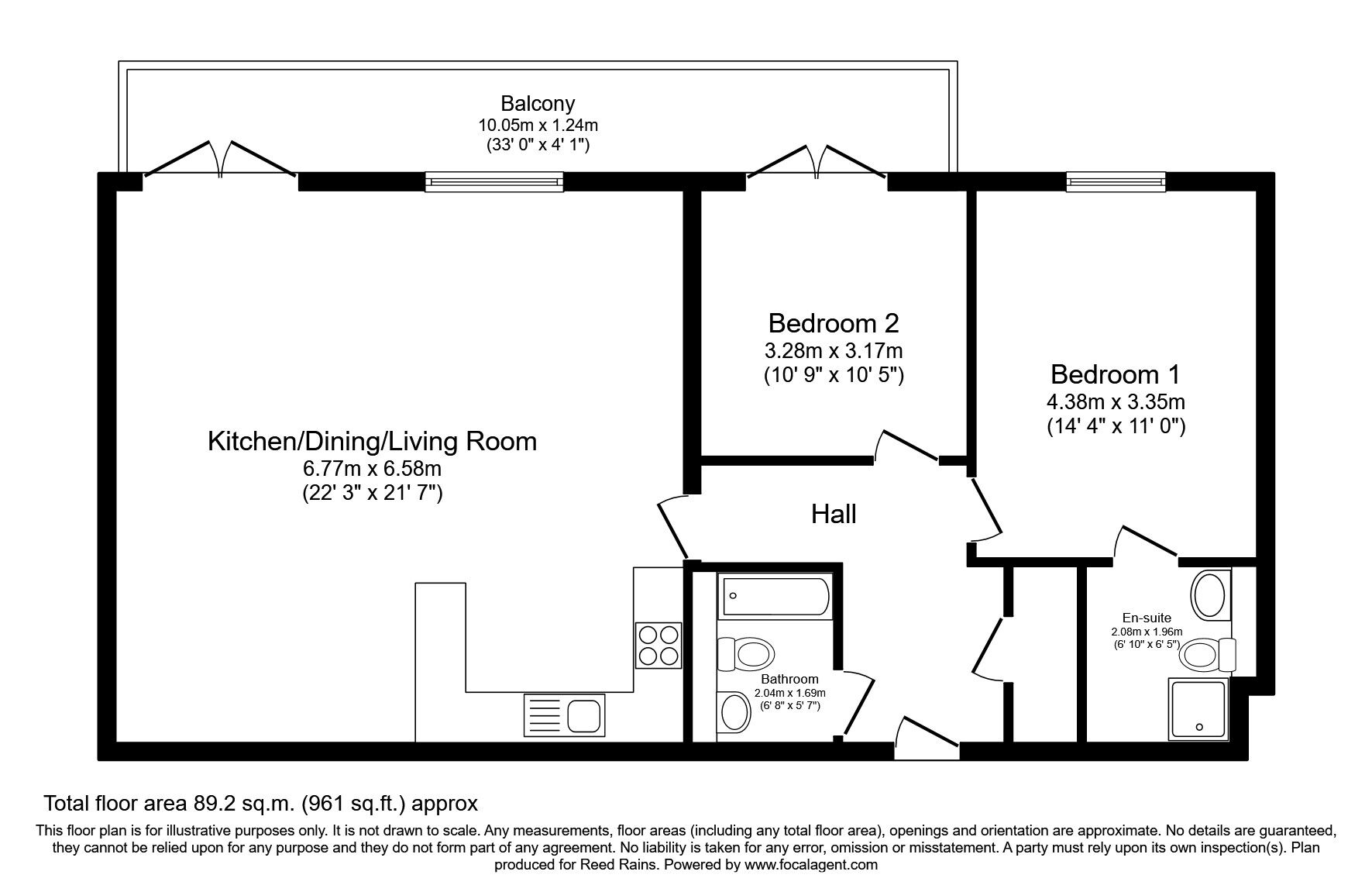 Floorplan of 2 bedroom  Flat for sale, Macclesfield Road, Wilmslow, Cheshire, SK9