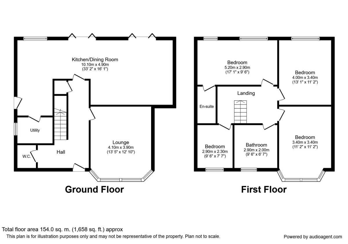 Floorplan of 4 bedroom Detached House for sale, Chesham Road, Wilmslow, Cheshire, SK9