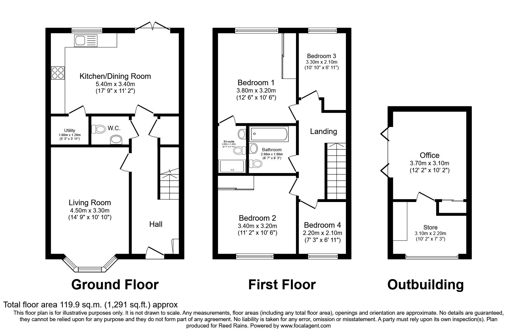 Floorplan of 4 bedroom Detached House for sale, Lloyd Avenue, Wilmslow, Cheshire, SK9