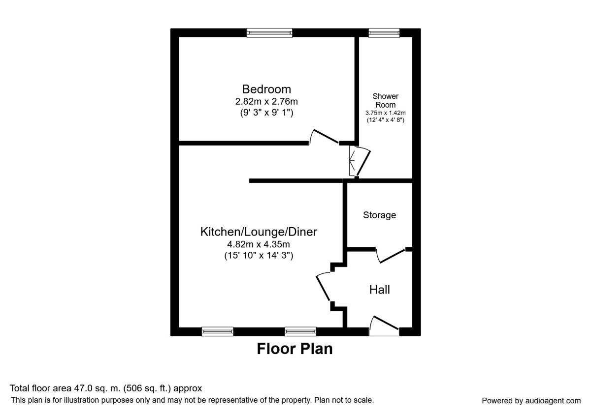 Floorplan of 1 bedroom  Flat to rent, Spath Lane, Handforth, Cheshire, SK9