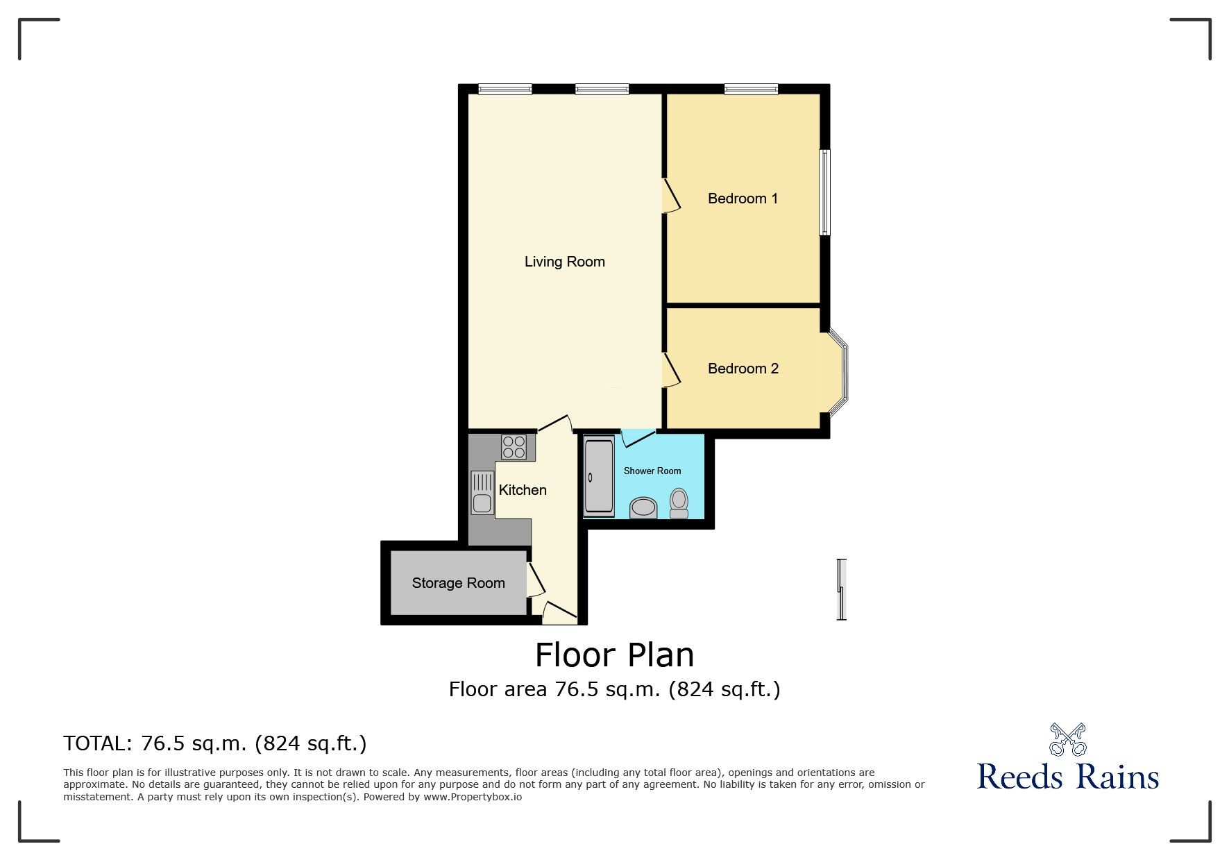 Floorplan of 2 bedroom  Flat to rent, Spath Lane, Handforth, Cheshire, SK9