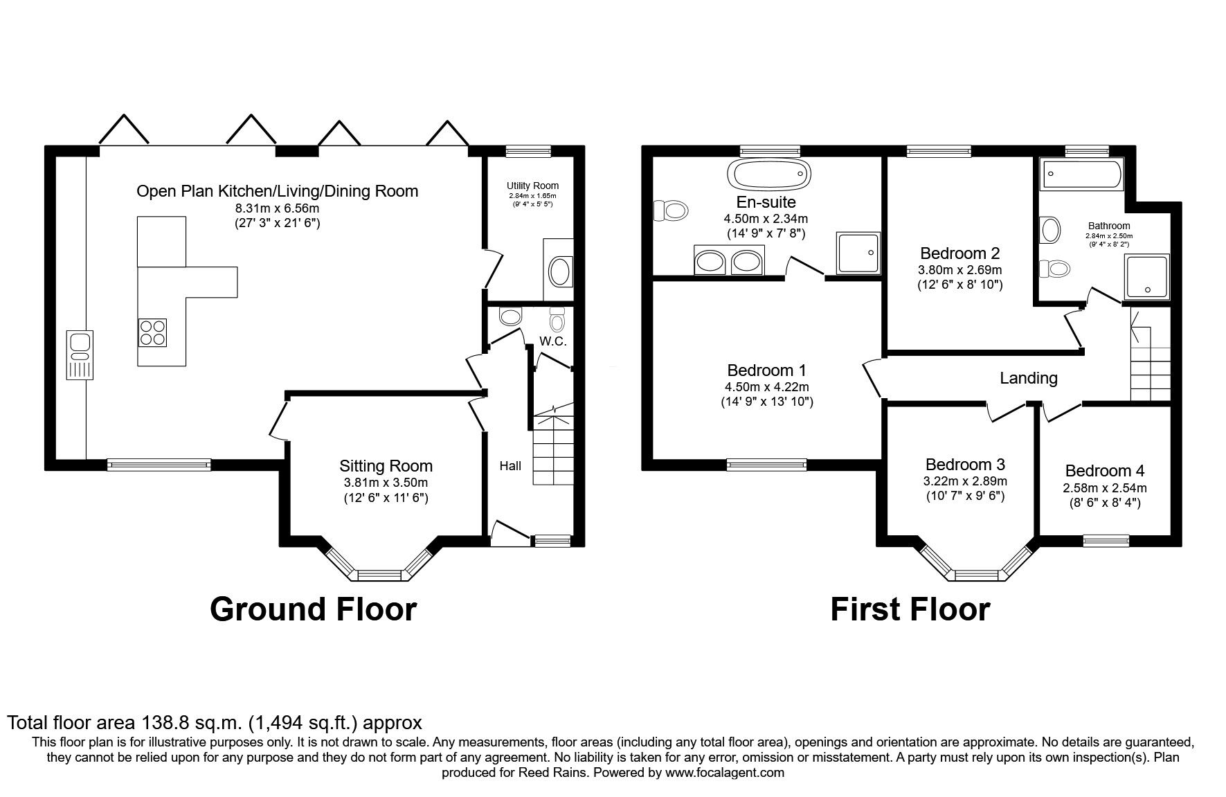 Floorplan of 4 bedroom Semi Detached House for sale, The Circuit, Alderley Edge, Cheshire, SK9