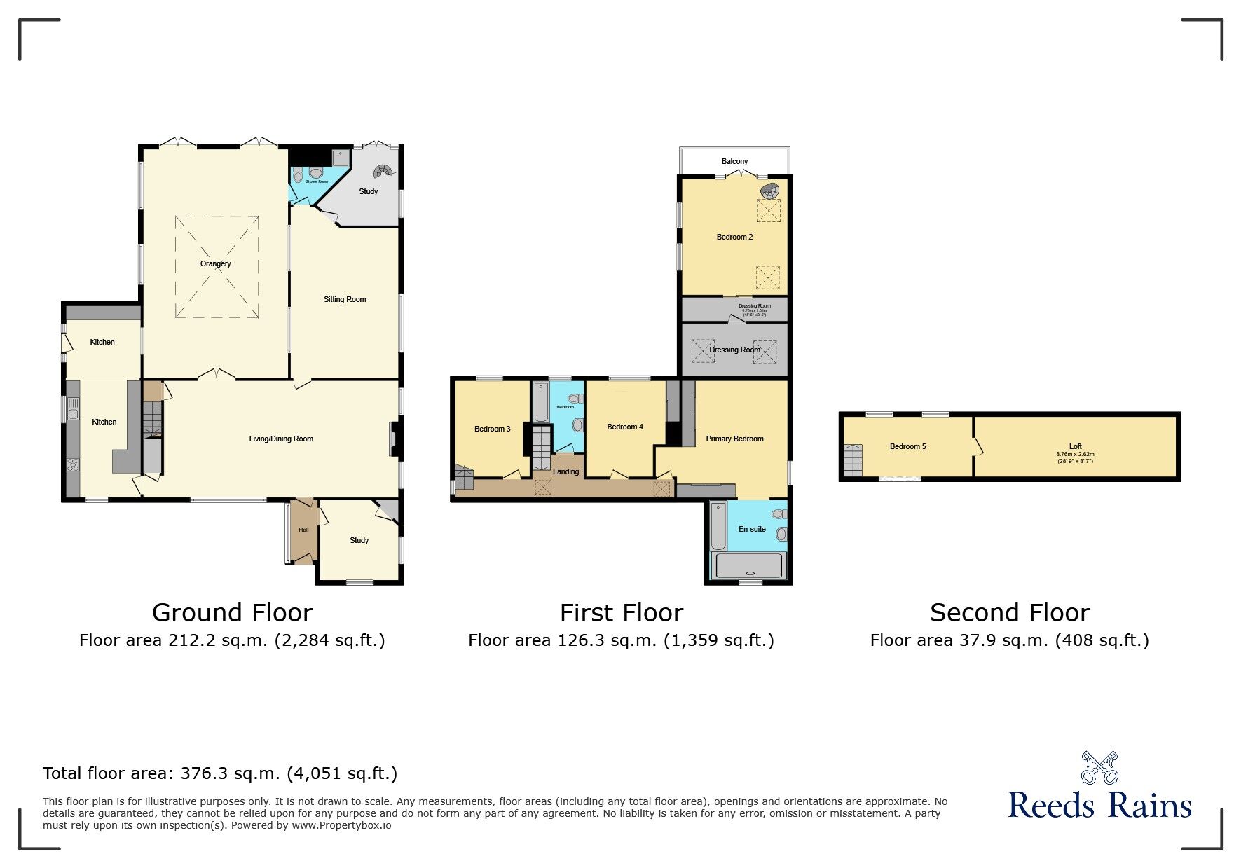 Floorplan of 5 bedroom Detached House to rent, Moss Lane, Styal, Cheshire, SK9