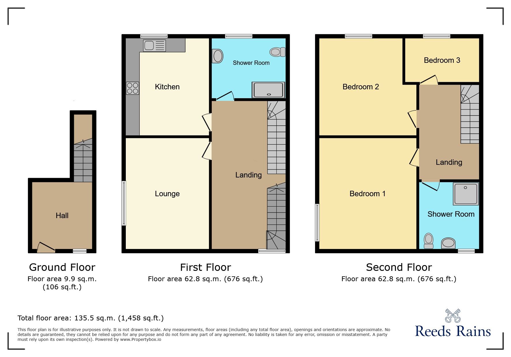 Floorplan of 3 bedroom Mid Terrace House to rent, Manchester Road, Wilmslow, Cheshire, SK9