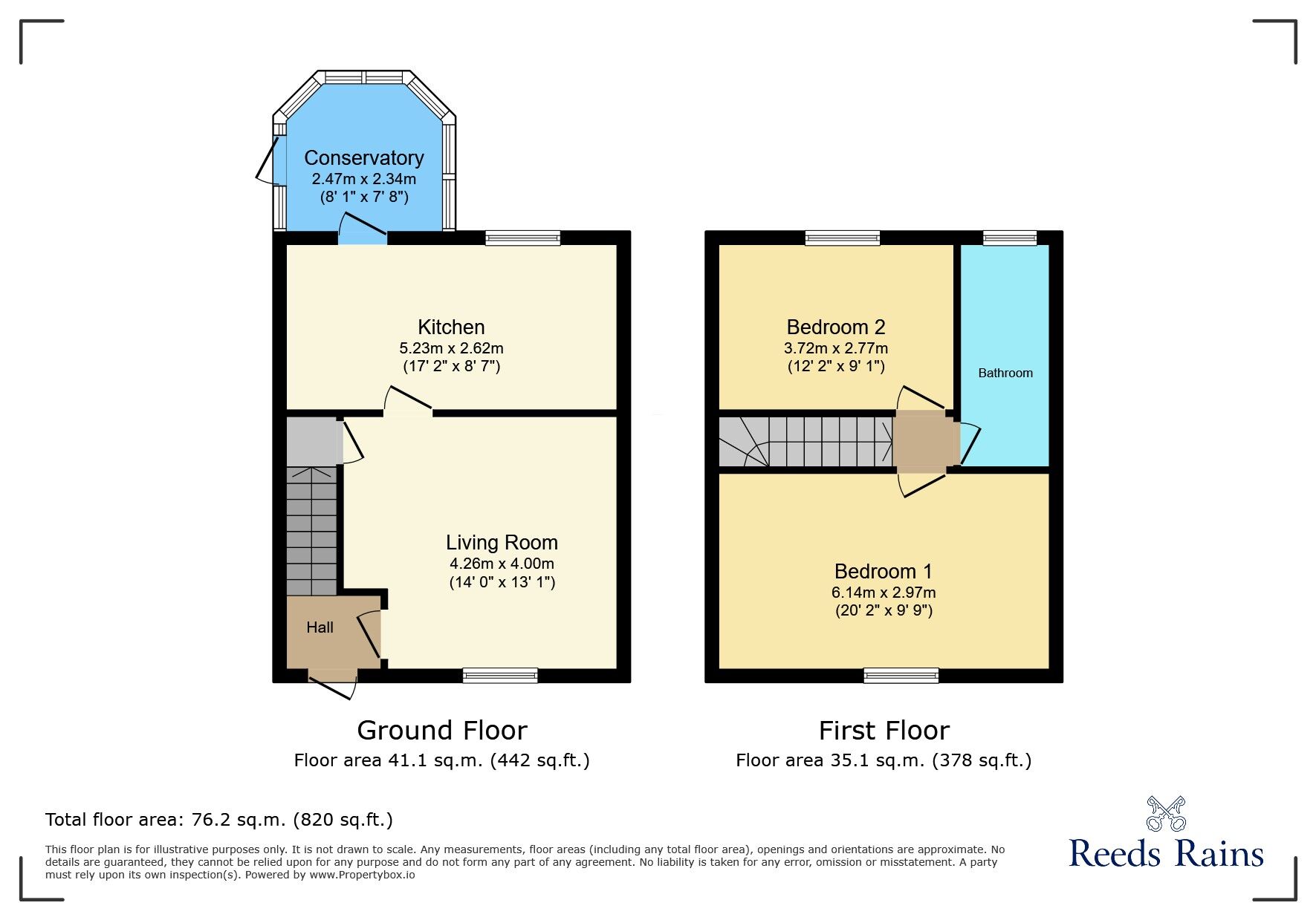 Floorplan of 2 bedroom Mid Terrace House for sale, Bucklow Avenue, Mobberley, Cheshire, WA16
