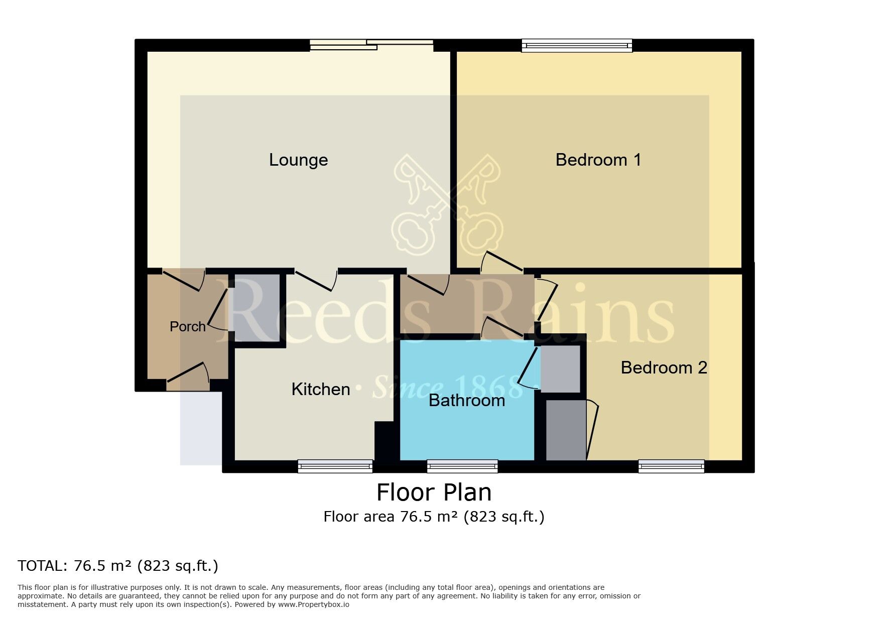 Floorplan of 2 bedroom  Flat to rent, Lacey Green, Wilmslow, Cheshire, SK9