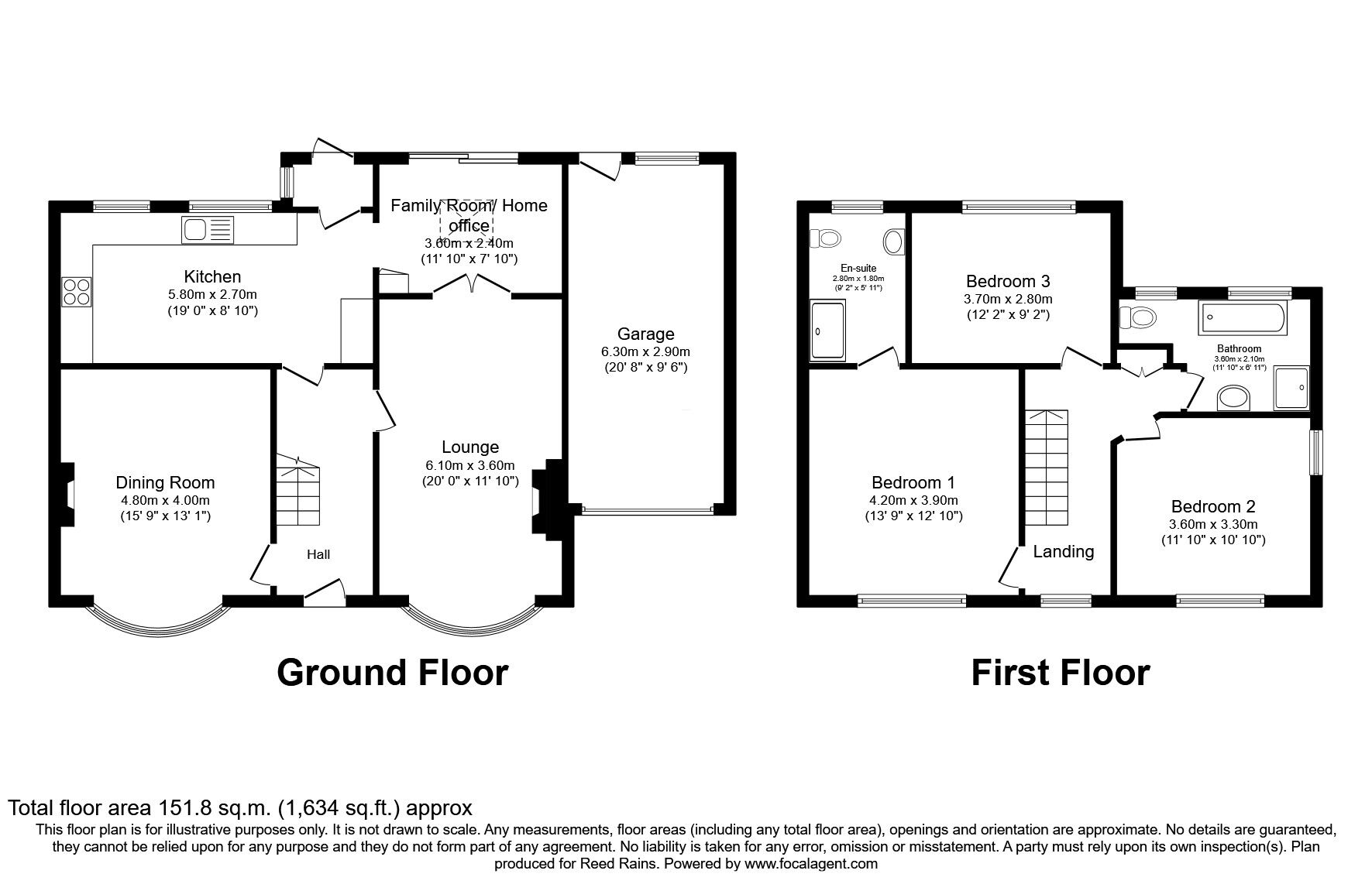 Floorplan of 3 bedroom Detached House for sale, Gravel Lane, Wilmslow, Cheshire, SK9