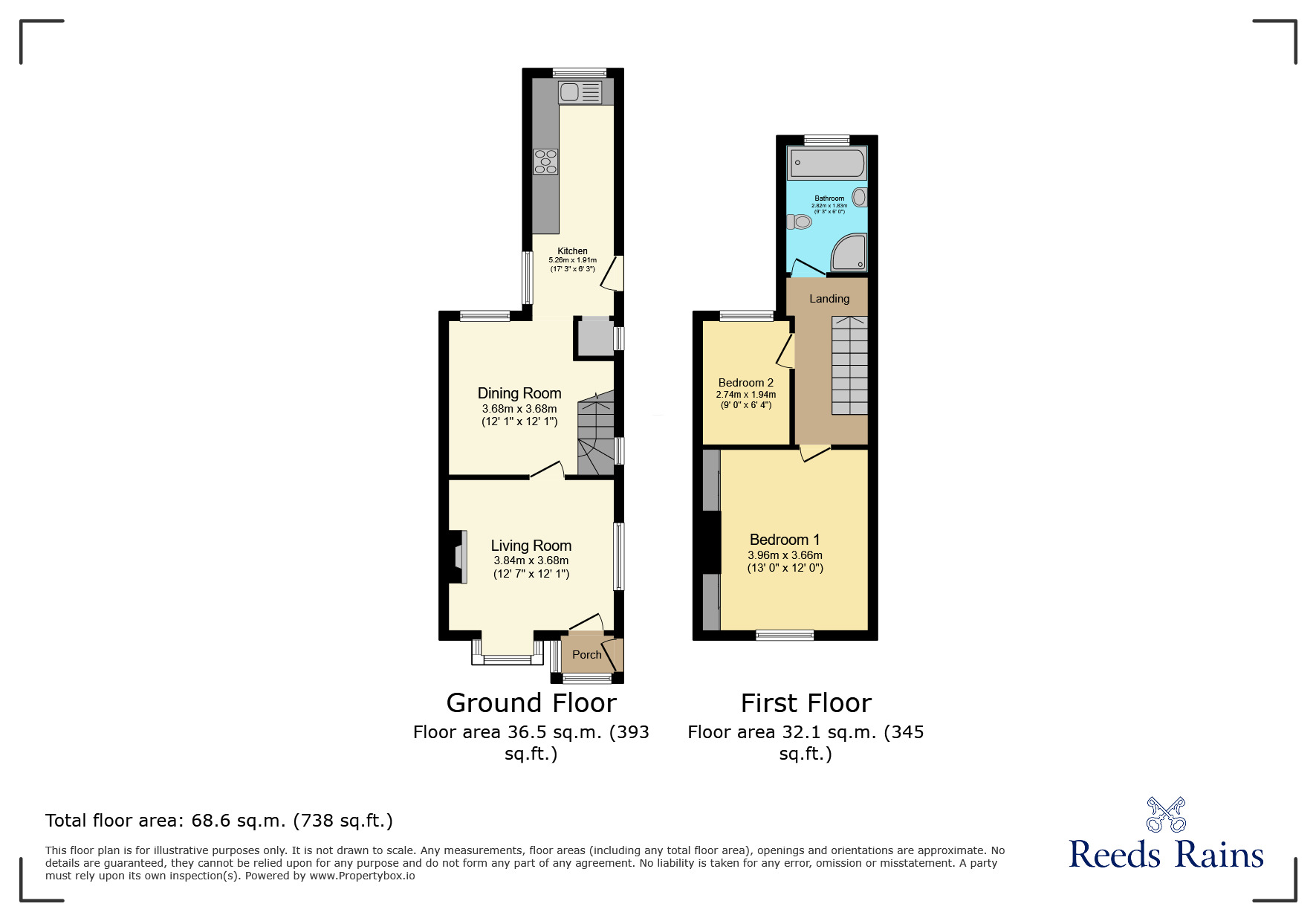 Floorplan of 2 bedroom Semi Detached House for sale, Chapel Lane, Cheshire, SK9