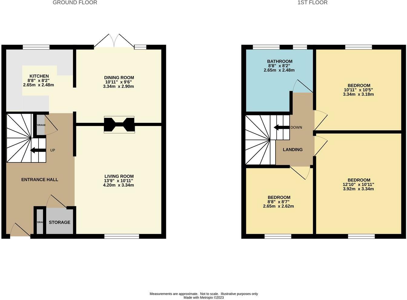 Floorplan of 3 bedroom Mid Terrace House for sale, Twinnies Road, Wilmslow, SK9