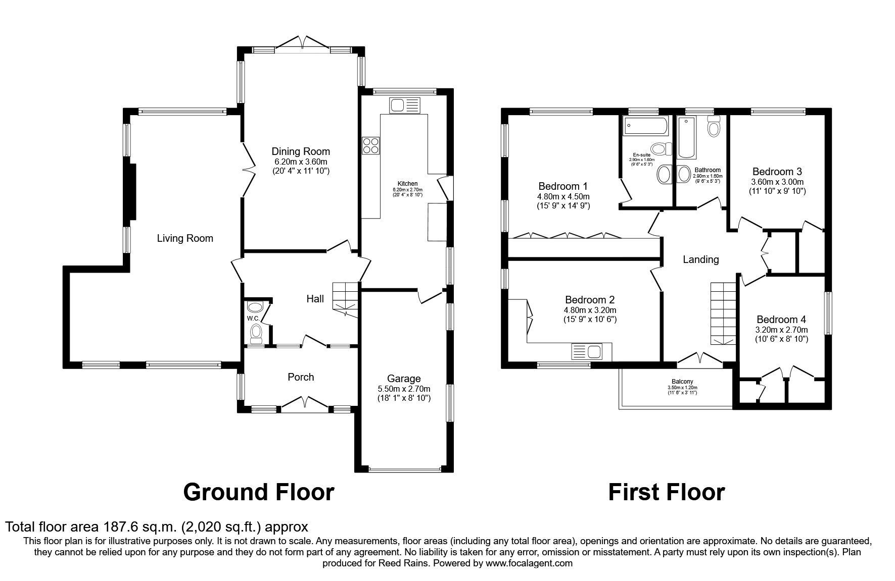 Floorplan of 4 bedroom Detached House for sale, Valley Drive, Handforth, Cheshire, SK9