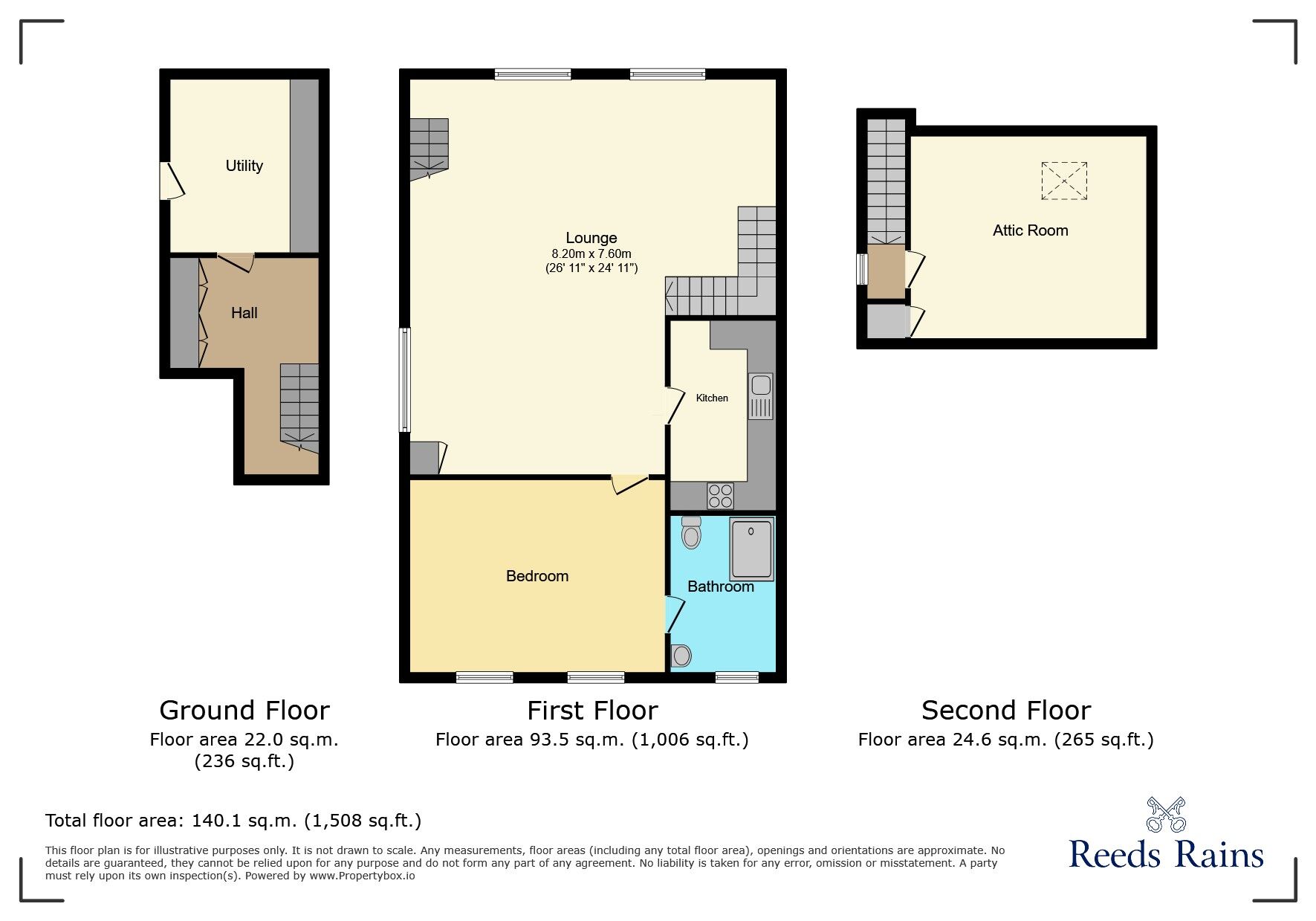 Floorplan of 1 bedroom Flat to rent, Upcast Lane, Wilmslow, Cheshire, SK9