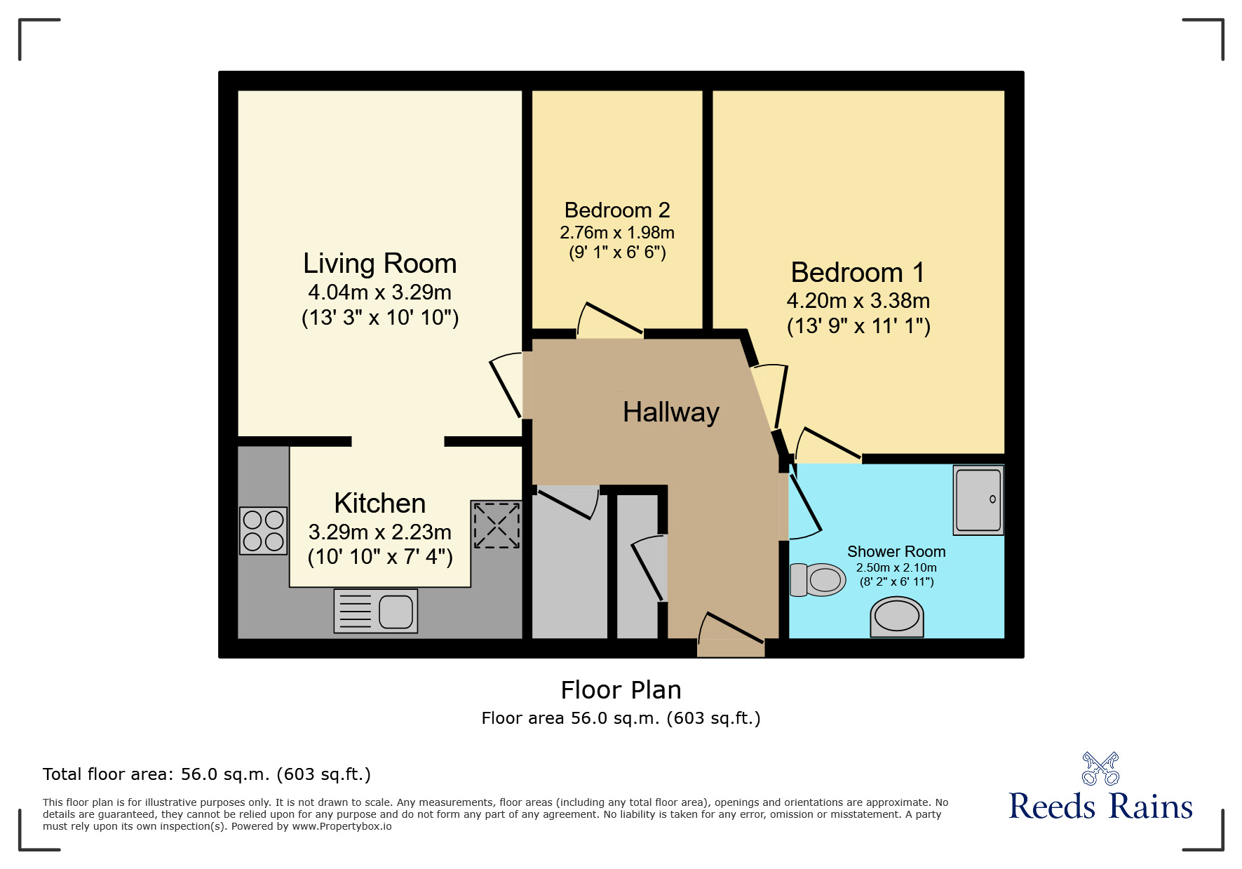 Floorplan of 2 bedroom  Flat for sale, Spath Lane, Wilmslow, Cheshire, SK9