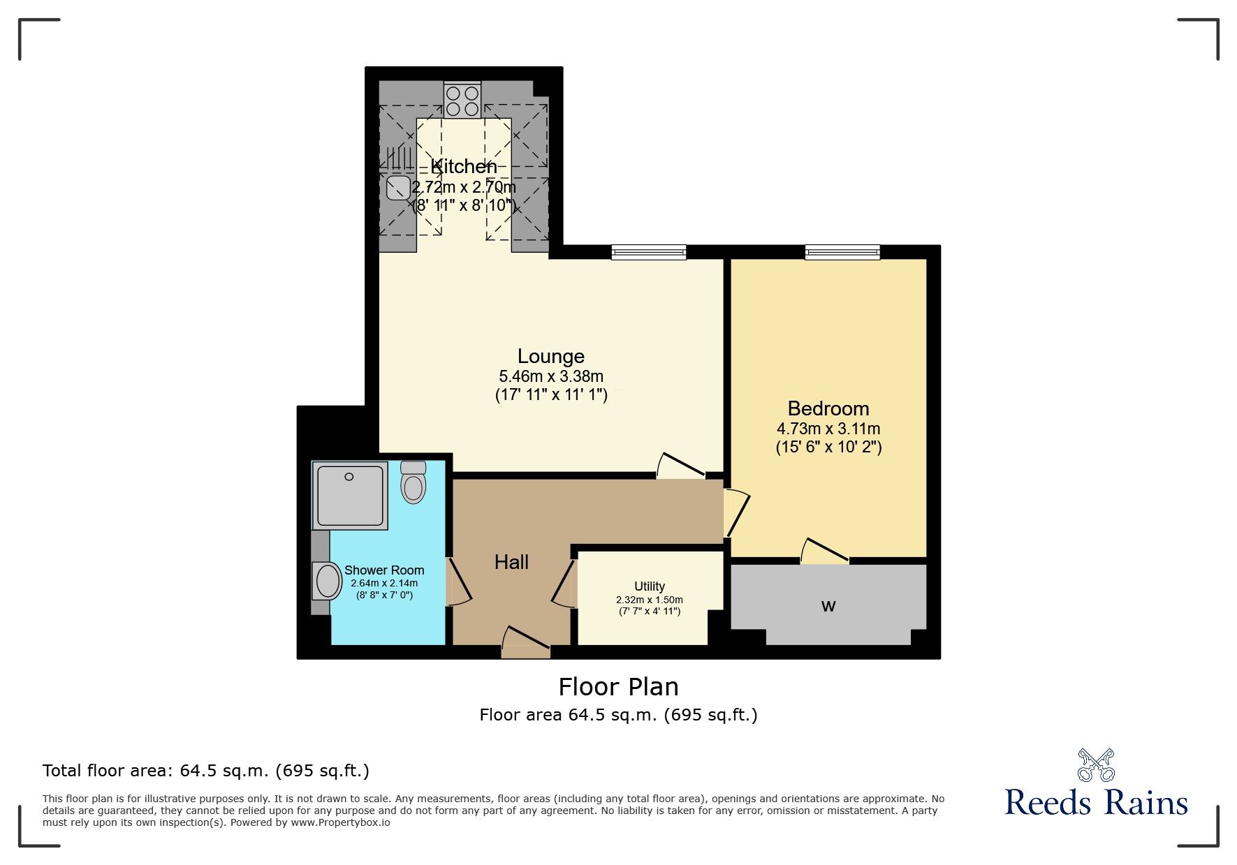 Floorplan of 1 bedroom  Flat to rent, Coare Street, Macclesfield, Cheshire, SK10
