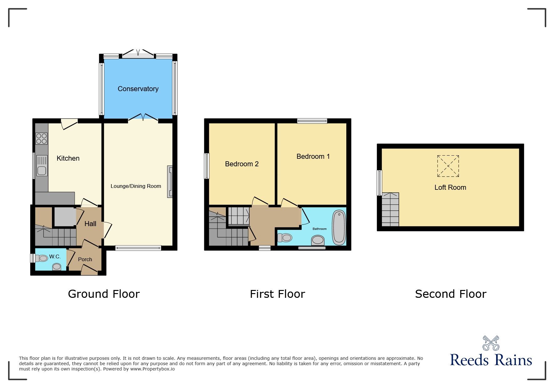 Floorplan of 3 bedroom End Terrace House to rent, Knowle Park, Handforth, Cheshire, SK9