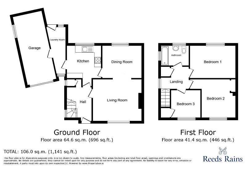 Floorplan of 3 bedroom Semi Detached House for sale, Willow Drive, Handforth, Cheshire, SK9