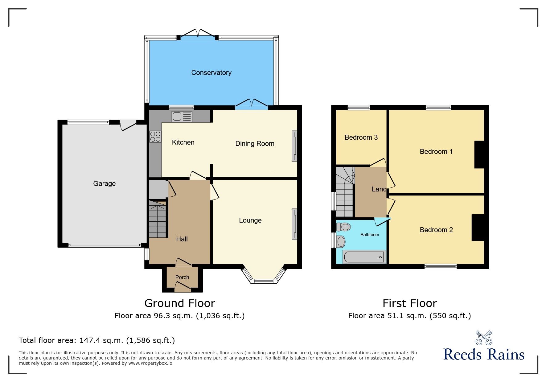 Floorplan of 3 bedroom Semi Detached House to rent, Deanway, Wilmslow, Cheshire, SK9