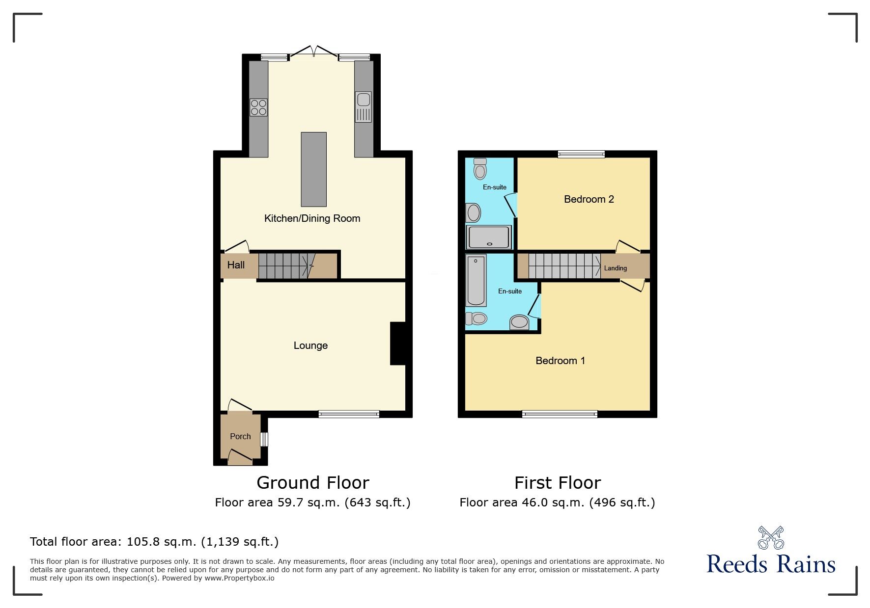 Floorplan of 2 bedroom Mid Terrace House to rent, Ladyfield Street, Wilmslow, Cheshire, SK9