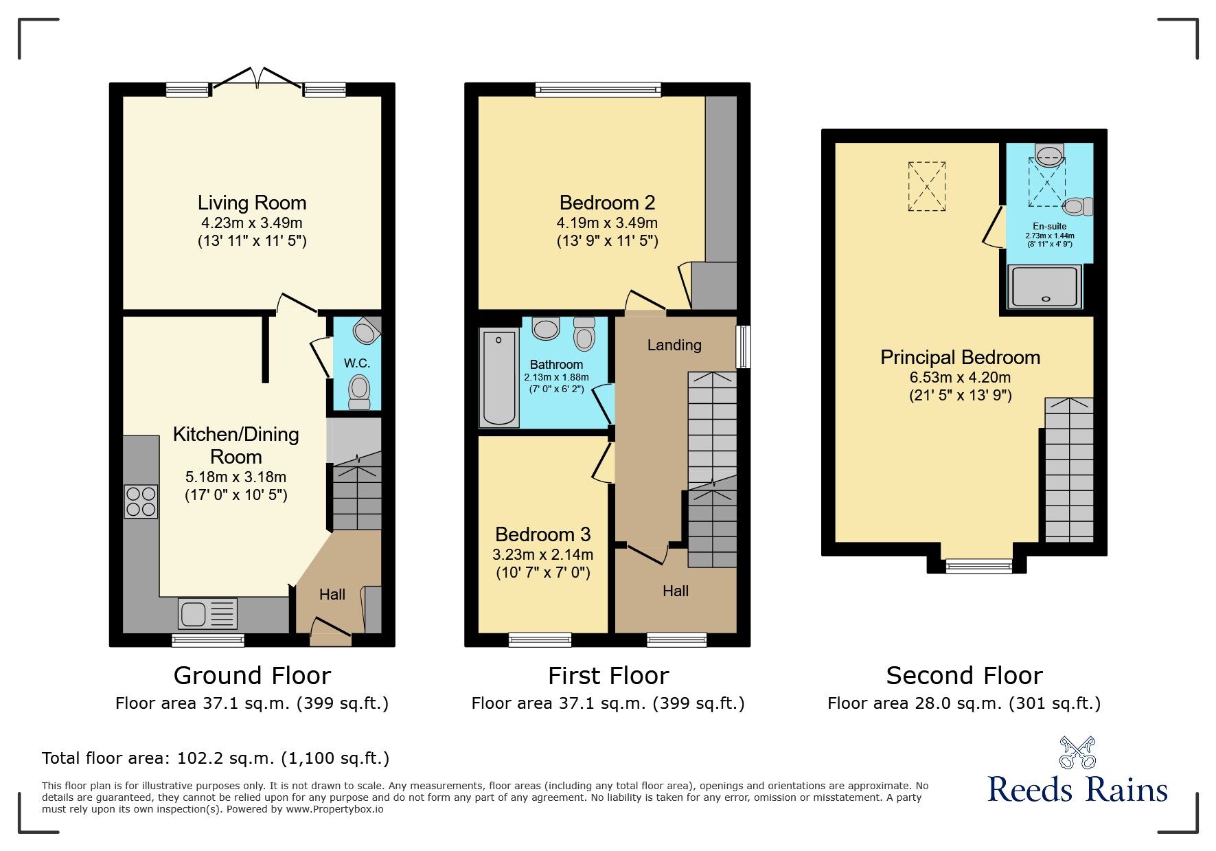 Floorplan of 3 bedroom Semi Detached House to rent, Taylor Way, Wilmslow, Cheshire, SK9