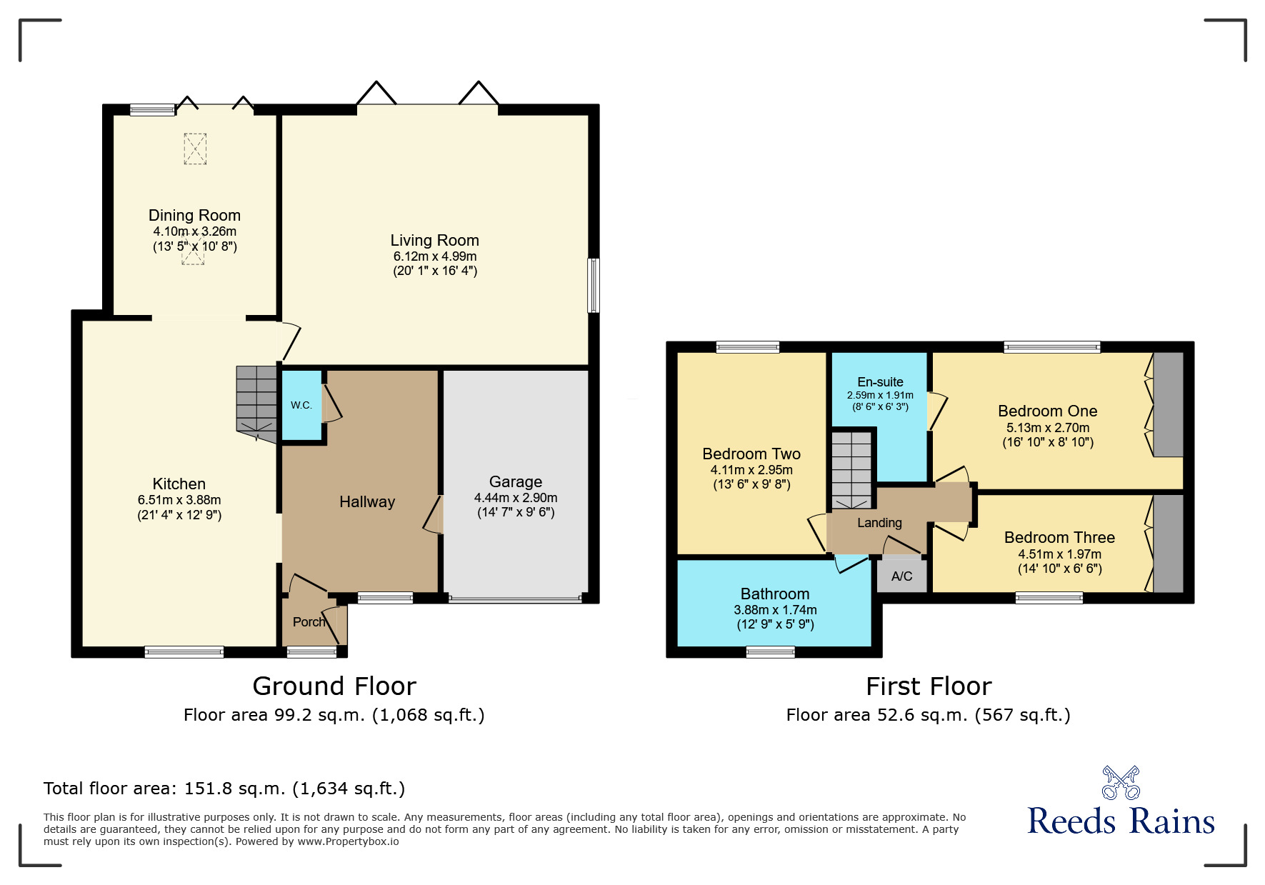 Floorplan of 3 bedroom Semi Detached House for sale, Adlington Road, Wilmslow, Cheshire, SK9