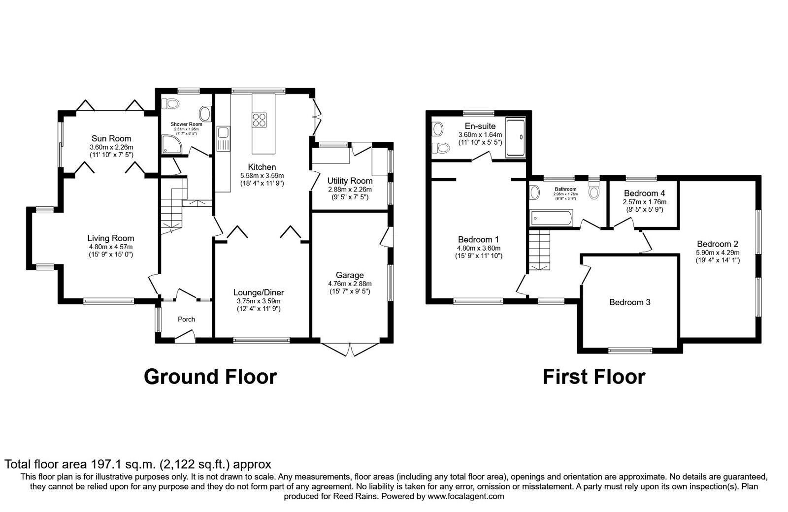 Floorplan of 4 bedroom Detached House for sale, Stanneylands Road, Wilmslow, Cheshire, SK9