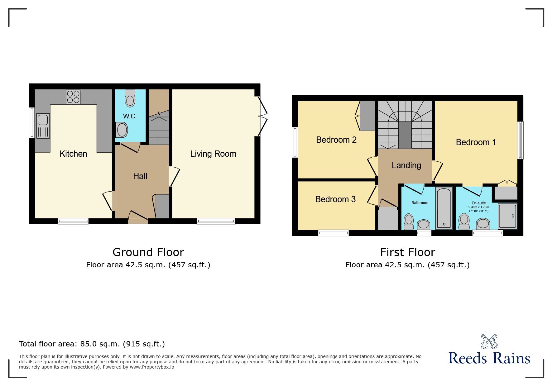 Floorplan of 3 bedroom Semi Detached House to rent, Taylor Way, Wilmslow, Cheshire, SK9