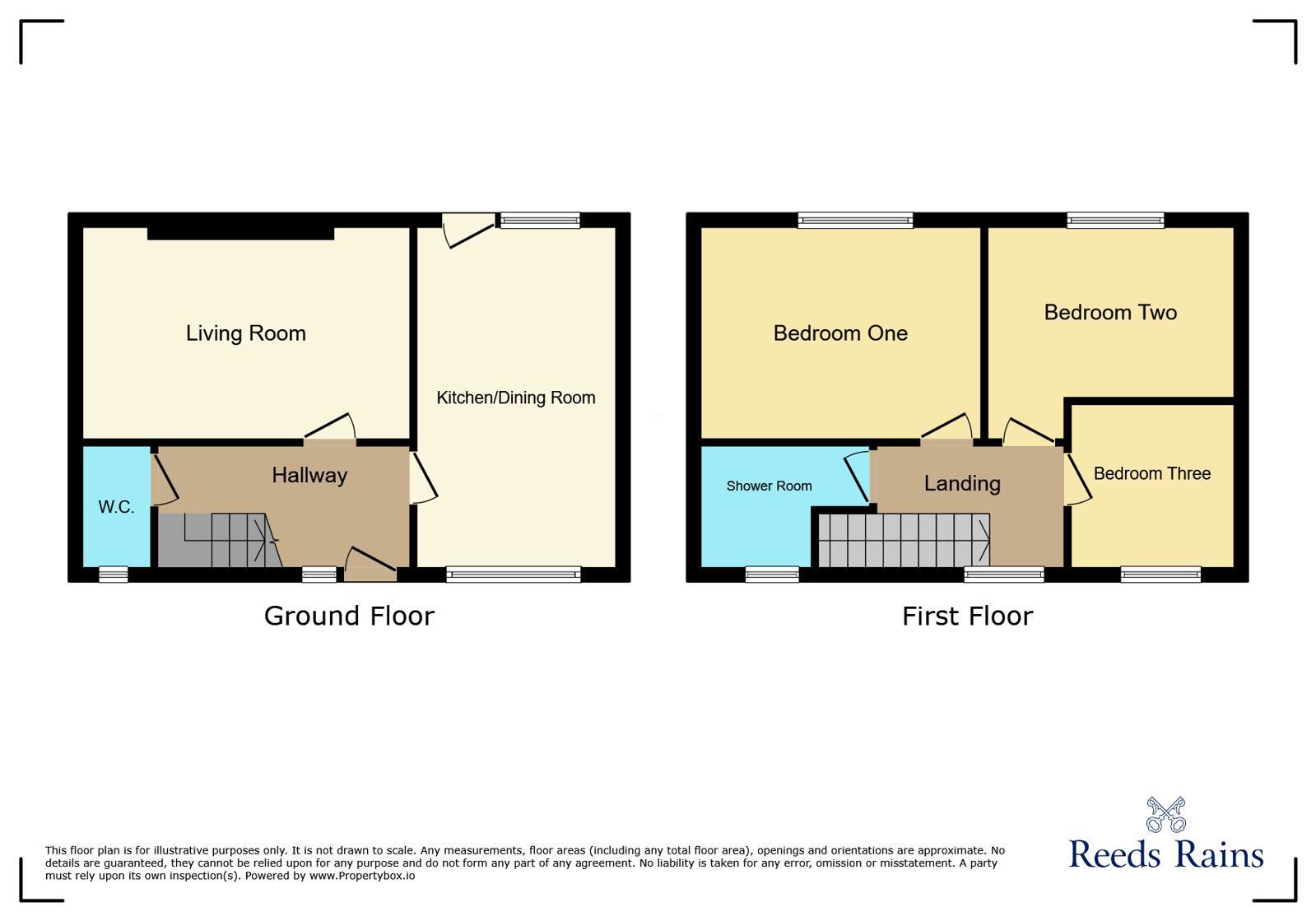 Floorplan of 3 bedroom End Terrace House for sale, Cumber Lane, Wilmslow, Cheshire, SK9
