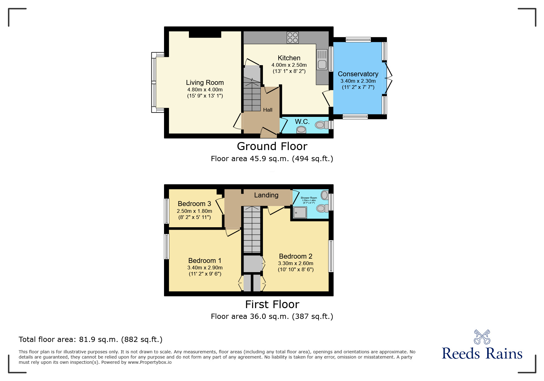 Floorplan of 3 bedroom Semi Detached House for sale, Wingfield Drive, Wilmslow, Cheshire, SK9
