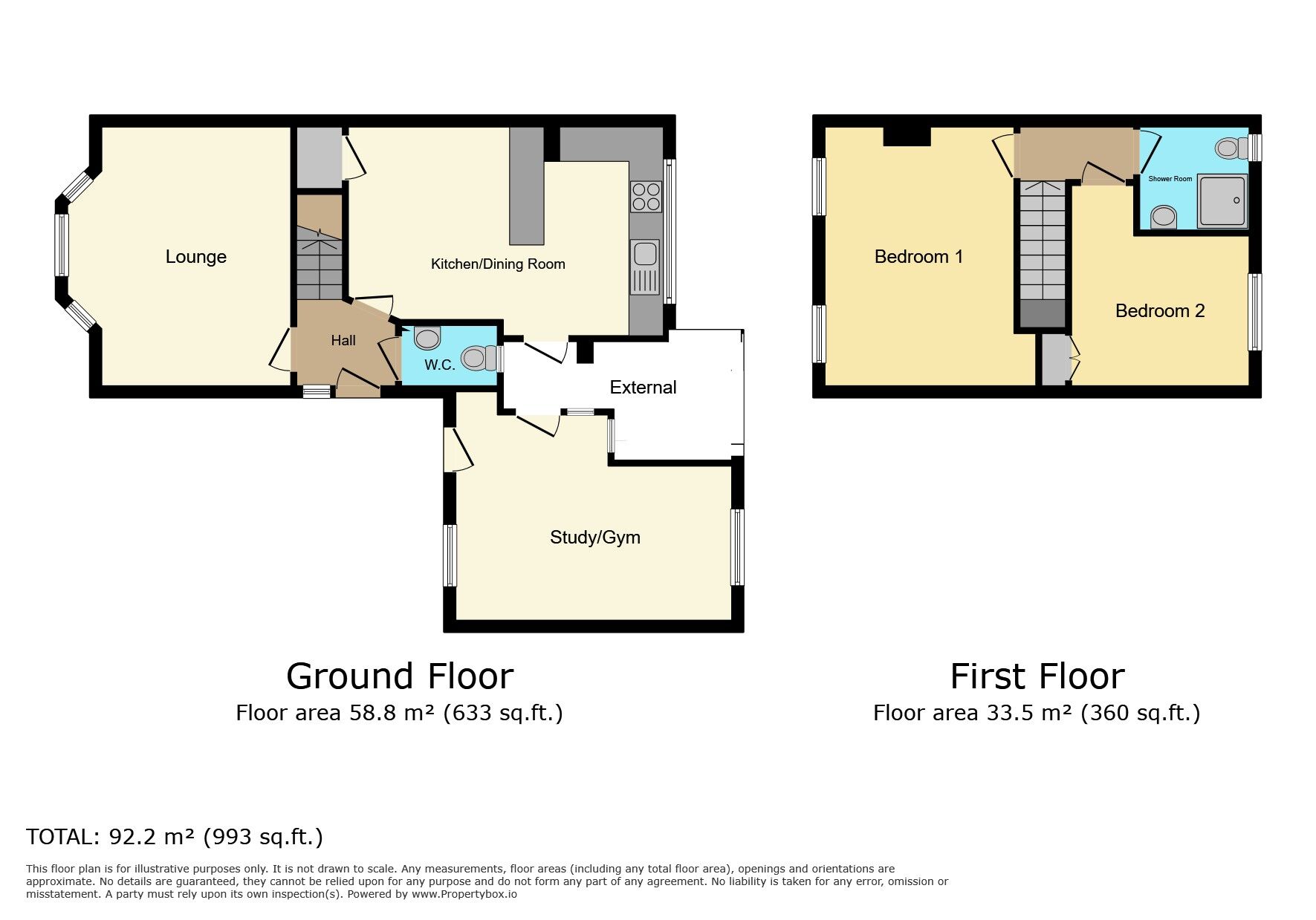 Floorplan of 2 bedroom Semi Detached House for sale, Annis Road, Alderley Edge, Cheshire, SK9