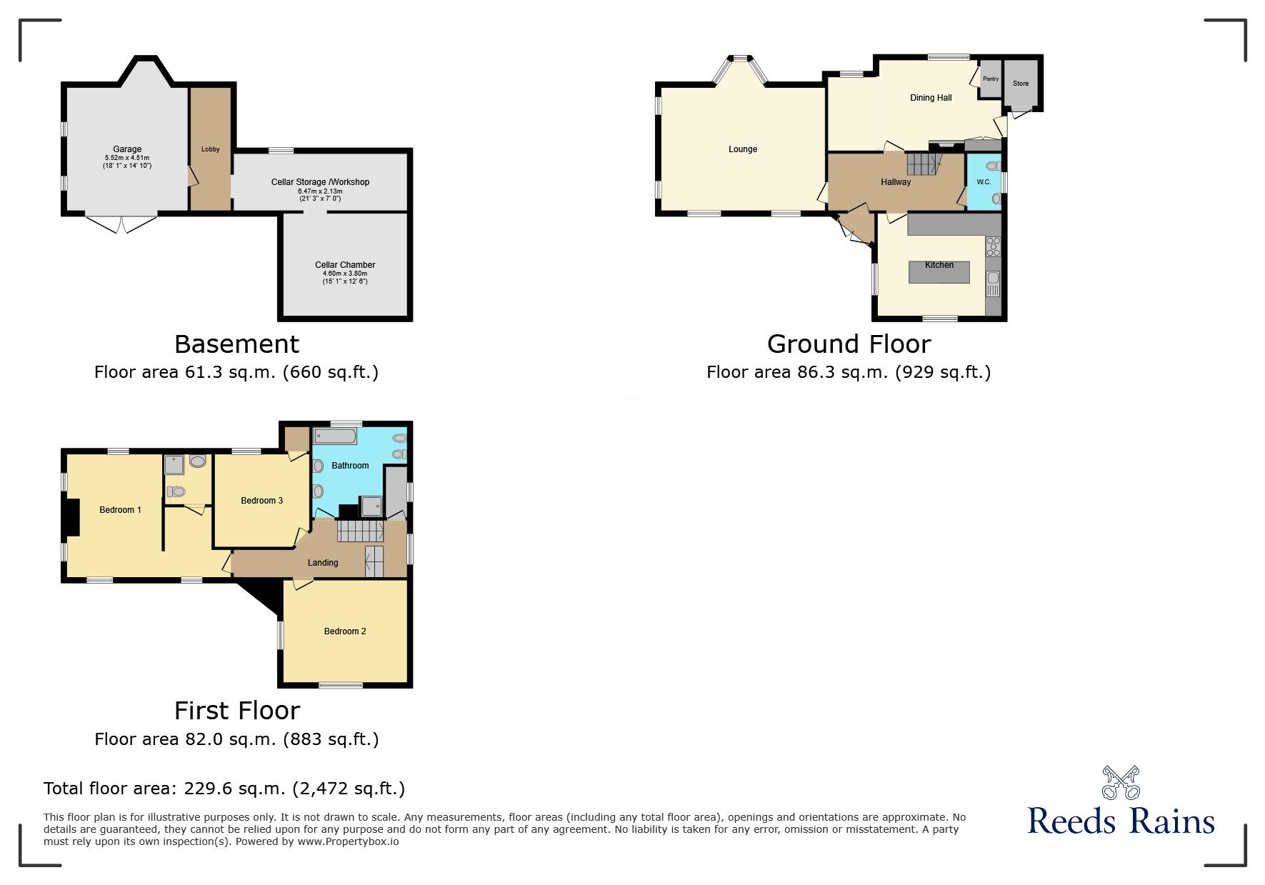 Floorplan of 3 bedroom Detached House to rent, Handforth Road, Wilmslow, Cheshire, SK9