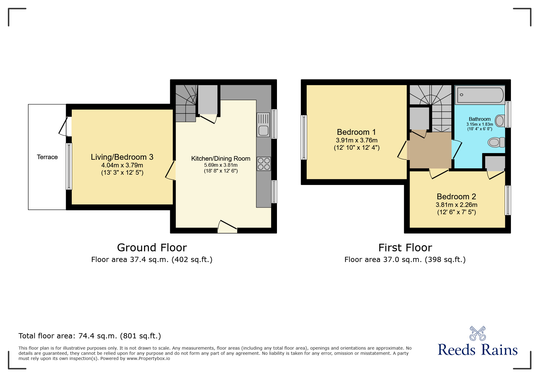 Floorplan of 2 bedroom Flat to rent, Green Street, Alderley Edge, Cheshire, SK9