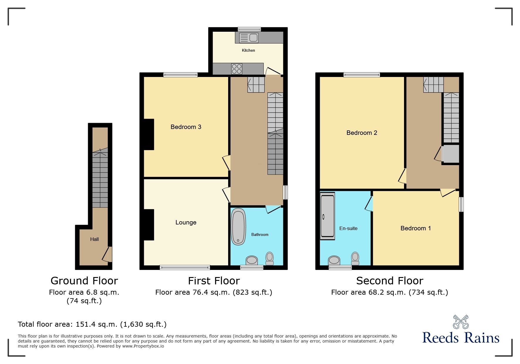 Floorplan of 2 bedroom Flat to rent, Manchester Road, Wilmslow, Cheshire, SK9