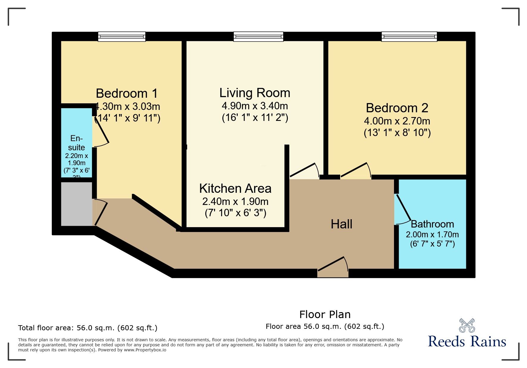 Floorplan of 2 bedroom Flat for sale, Sagars Road, Wilmslow, Cheshire, SK9