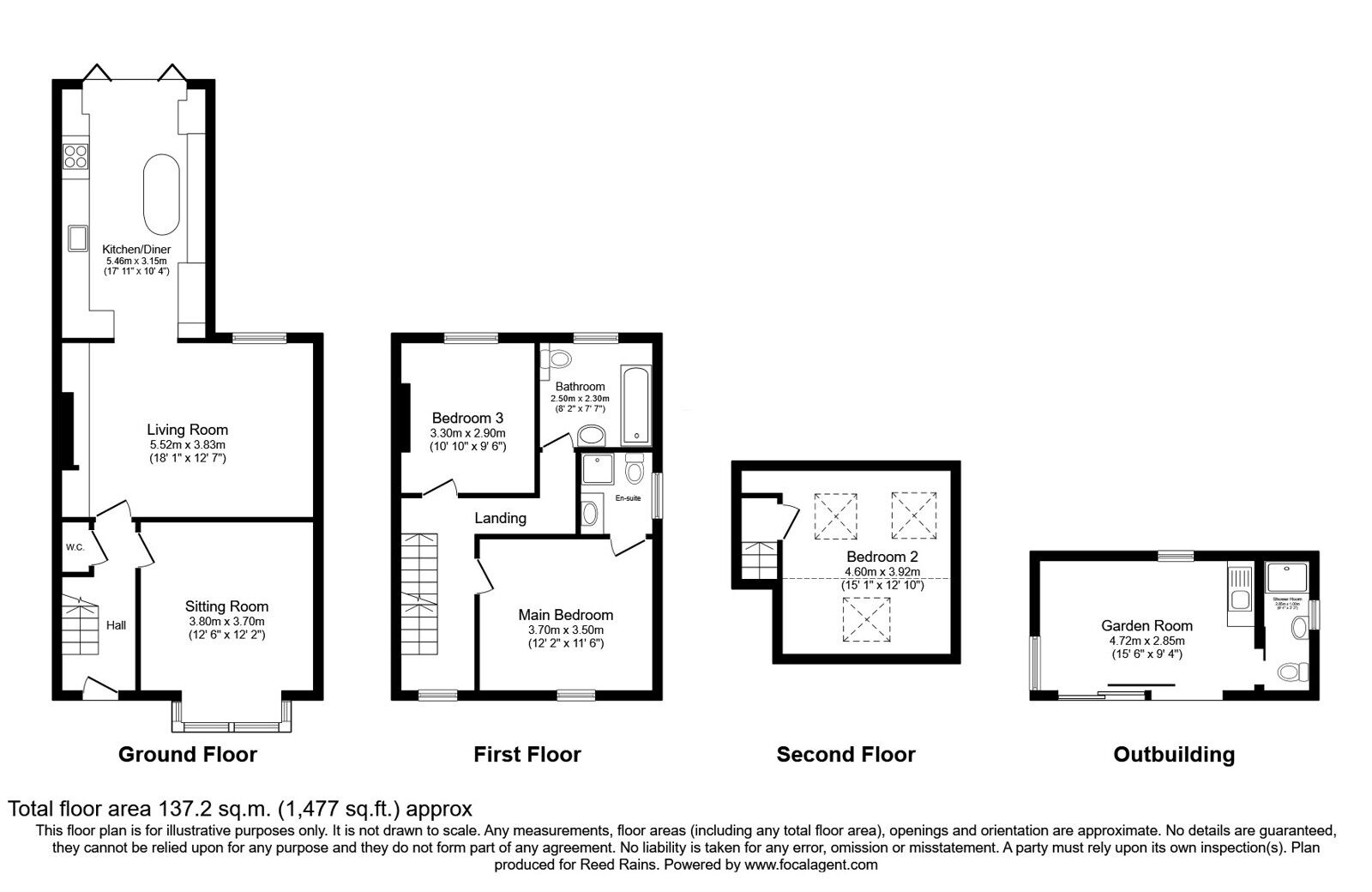 Floorplan of 3 bedroom Semi Detached House for sale, Wycliffe Avenue, Wilmslow, Cheshire, SK9