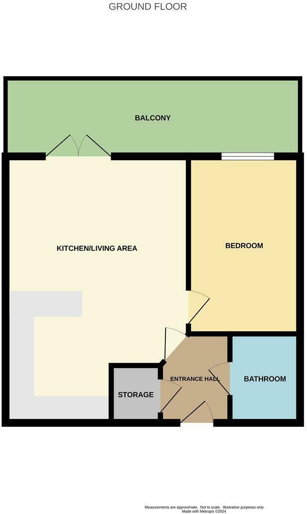 Floorplan of 1 bedroom Flat to rent, Macclesfield Road, Wilmslow, Cheshire, SK9