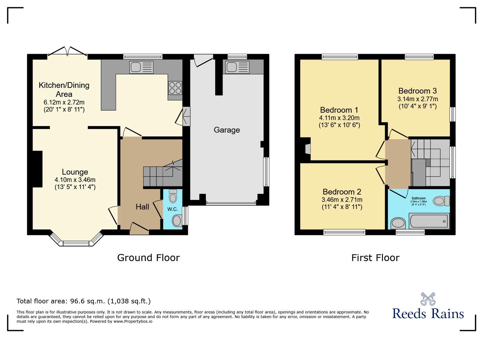 Floorplan of 3 bedroom Semi Detached House to rent, Gravel Lane, Wilmslow, Cheshire, SK9