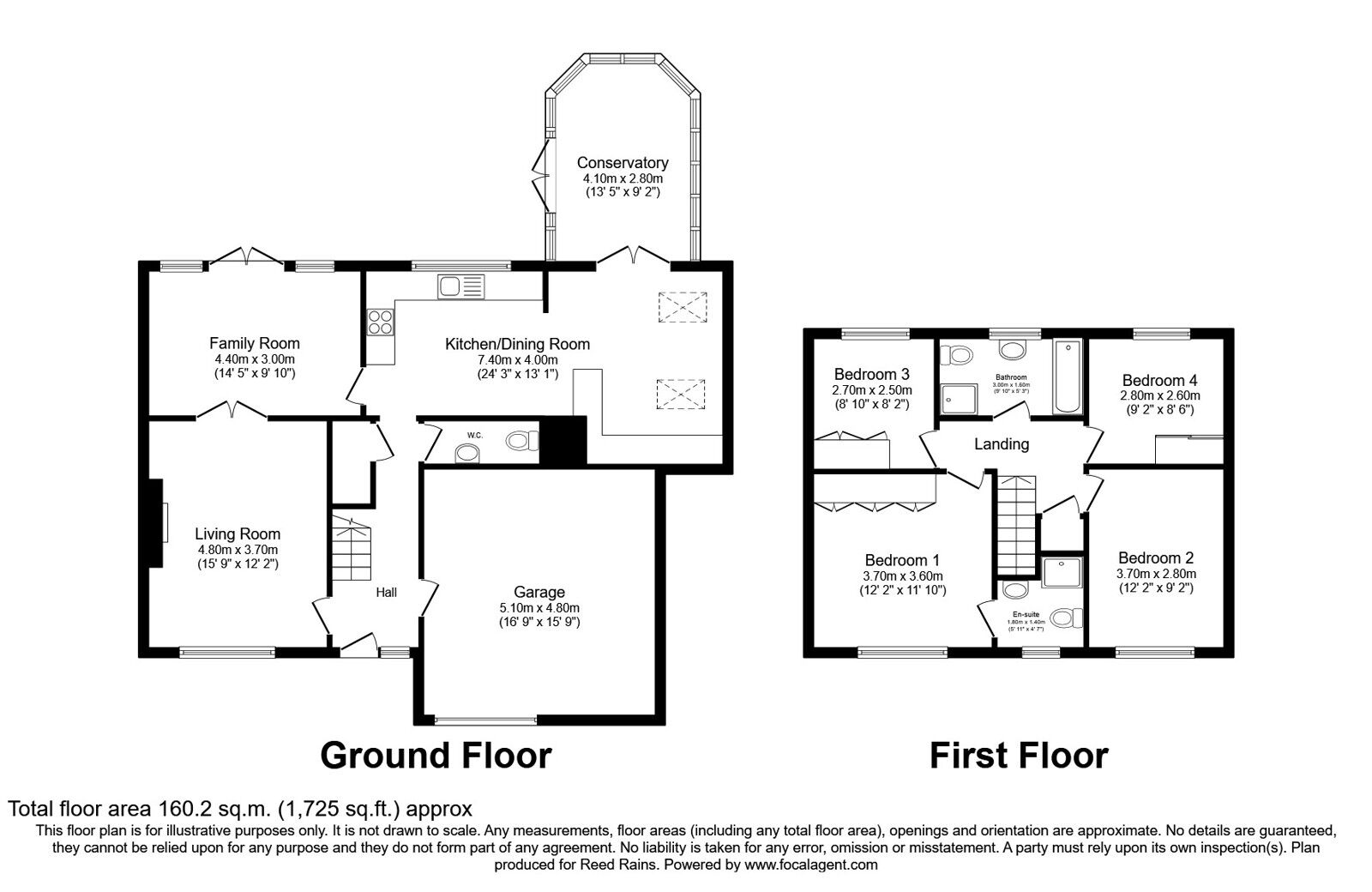 Floorplan of 4 bedroom Detached House for sale, Racecourse Park, Wilmslow, Cheshire, SK9