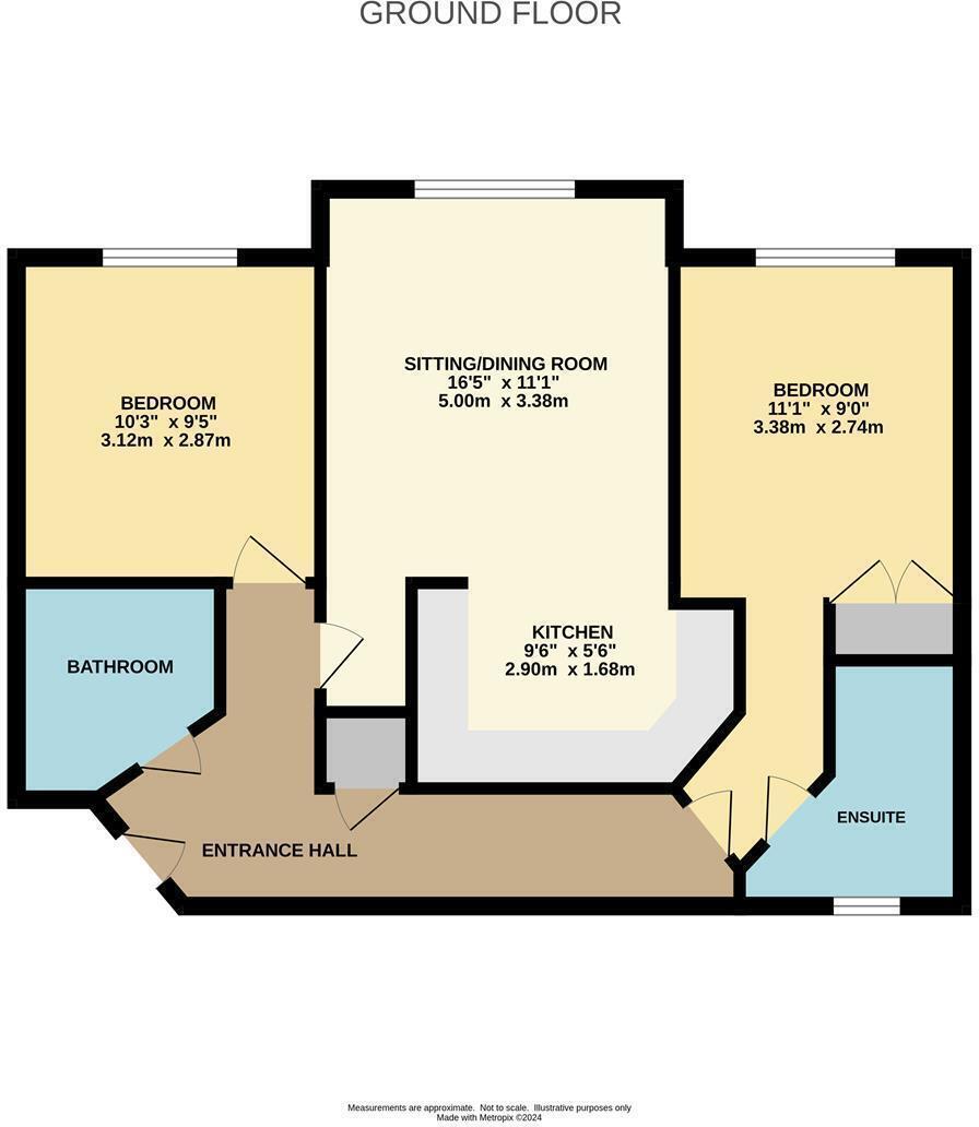 Floorplan of 2 bedroom Flat to rent, Sagars Road, Wilmslow, Cheshire, SK9