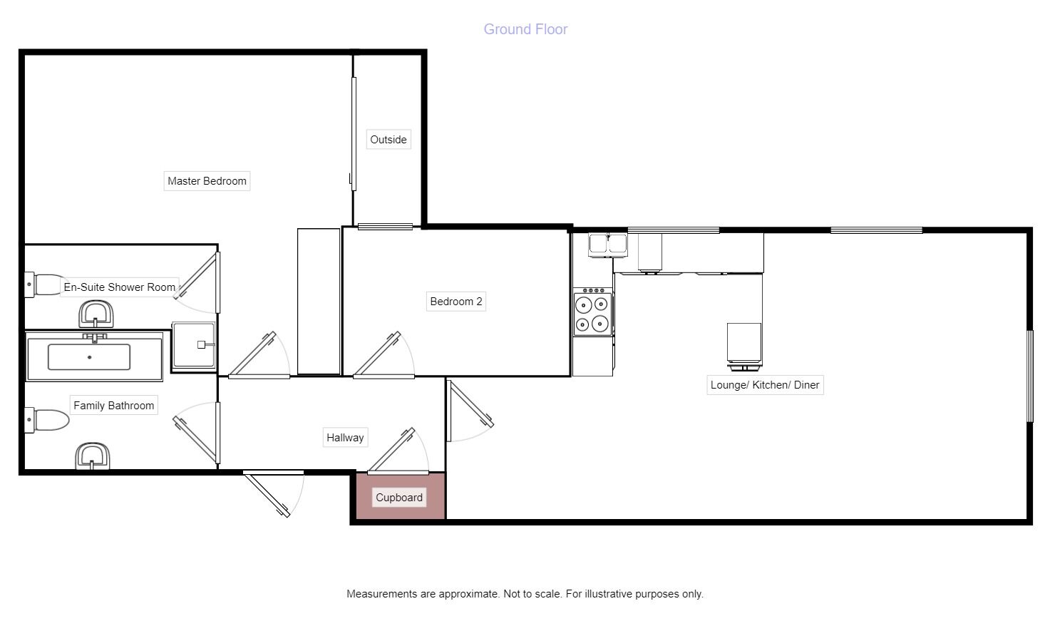 Floorplan of 2 bedroom Flat to rent, Hawthorn Street, Wilmslow, Cheshire, SK9