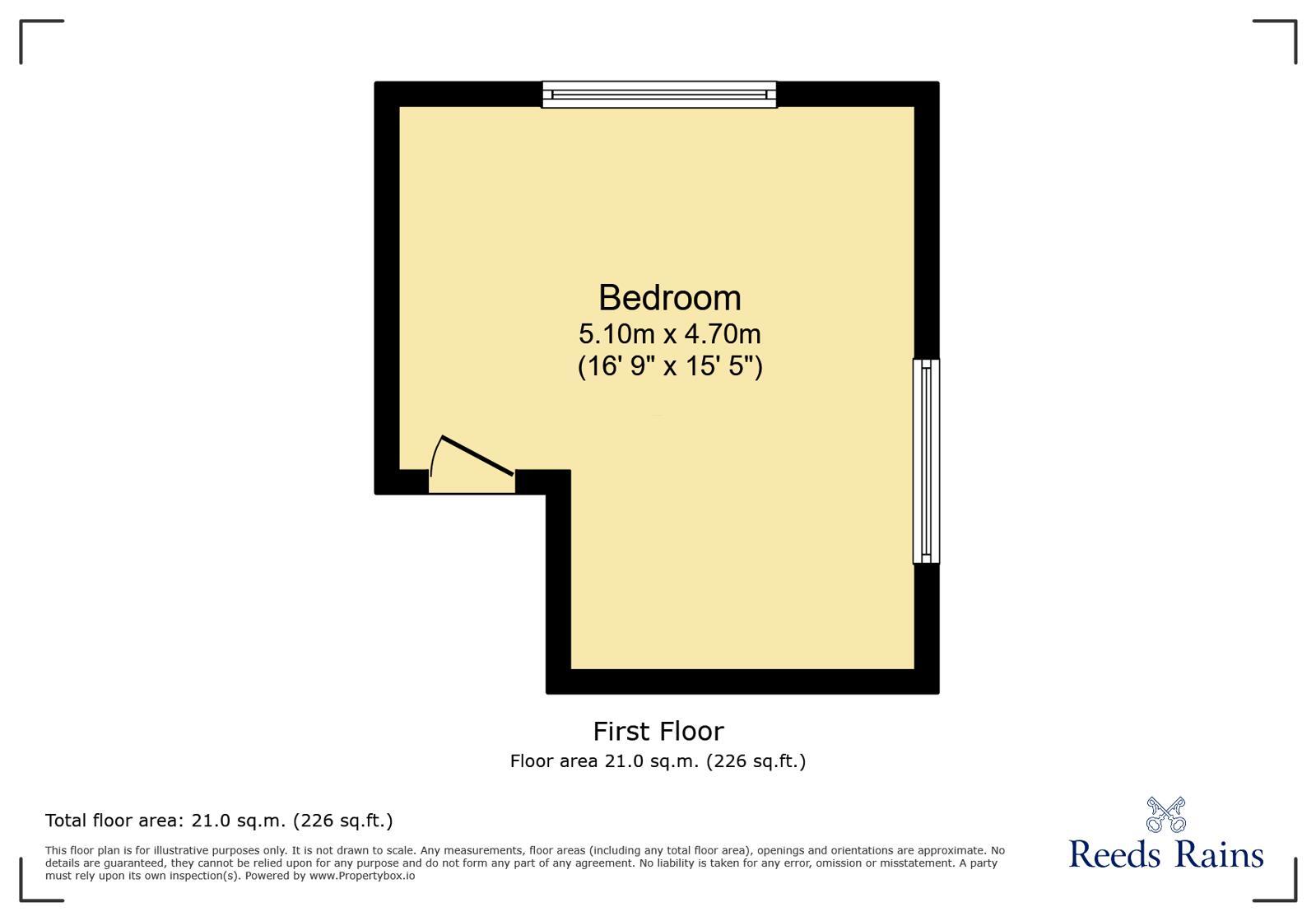 Floorplan of 1 bedroom Semi Detached Property to rent, Wilmslow Road, Handforth, Cheshire, SK9