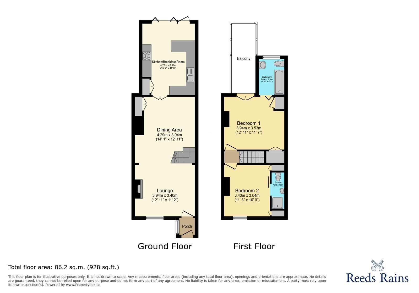 Floorplan of 2 bedroom Mid Terrace House for sale, Brookside Terrace, Alderley Edge, Cheshire, SK9