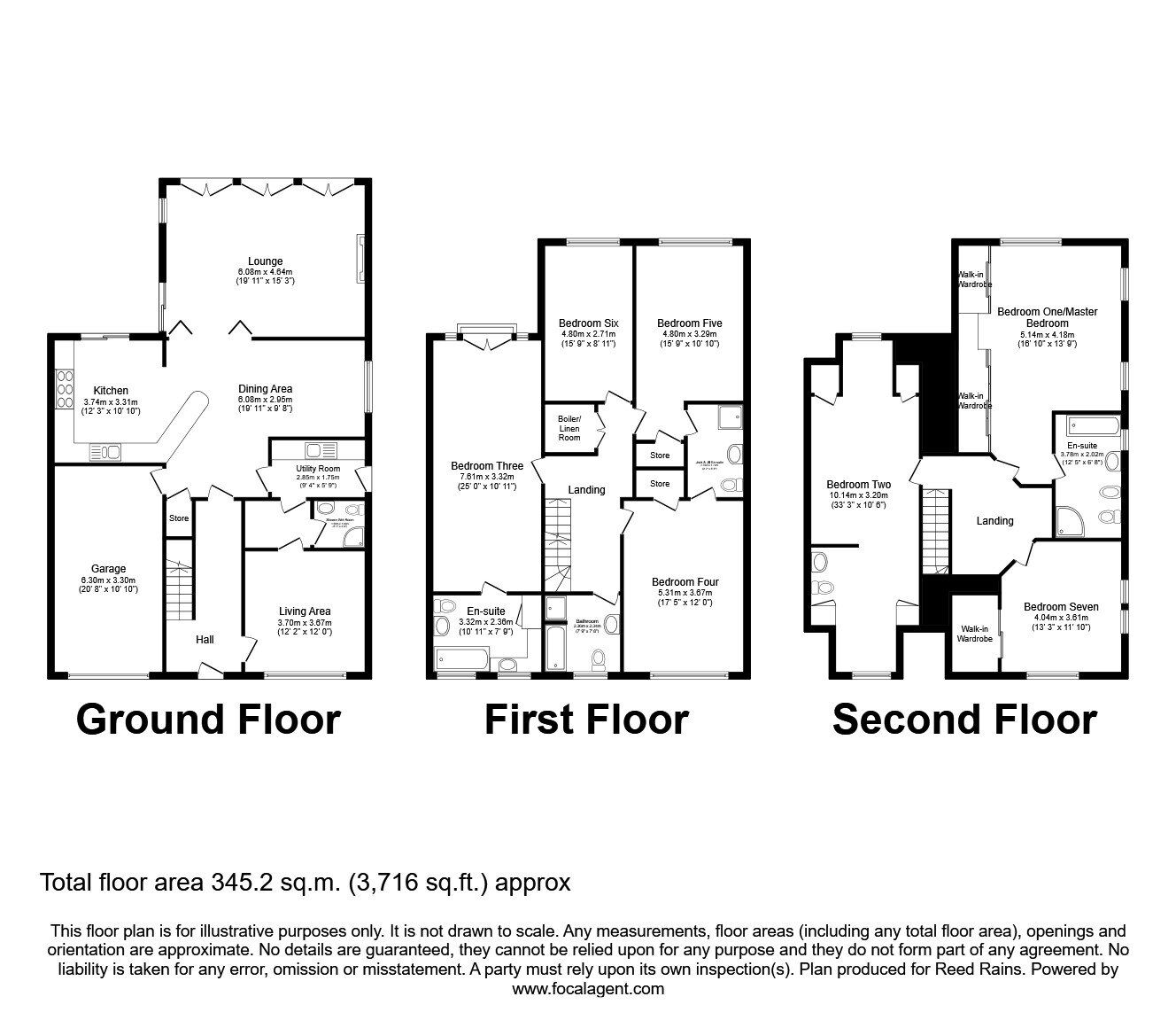 Floorplan of 7 bedroom Detached House to rent, Hoober Avenue, Sheffield, S11
