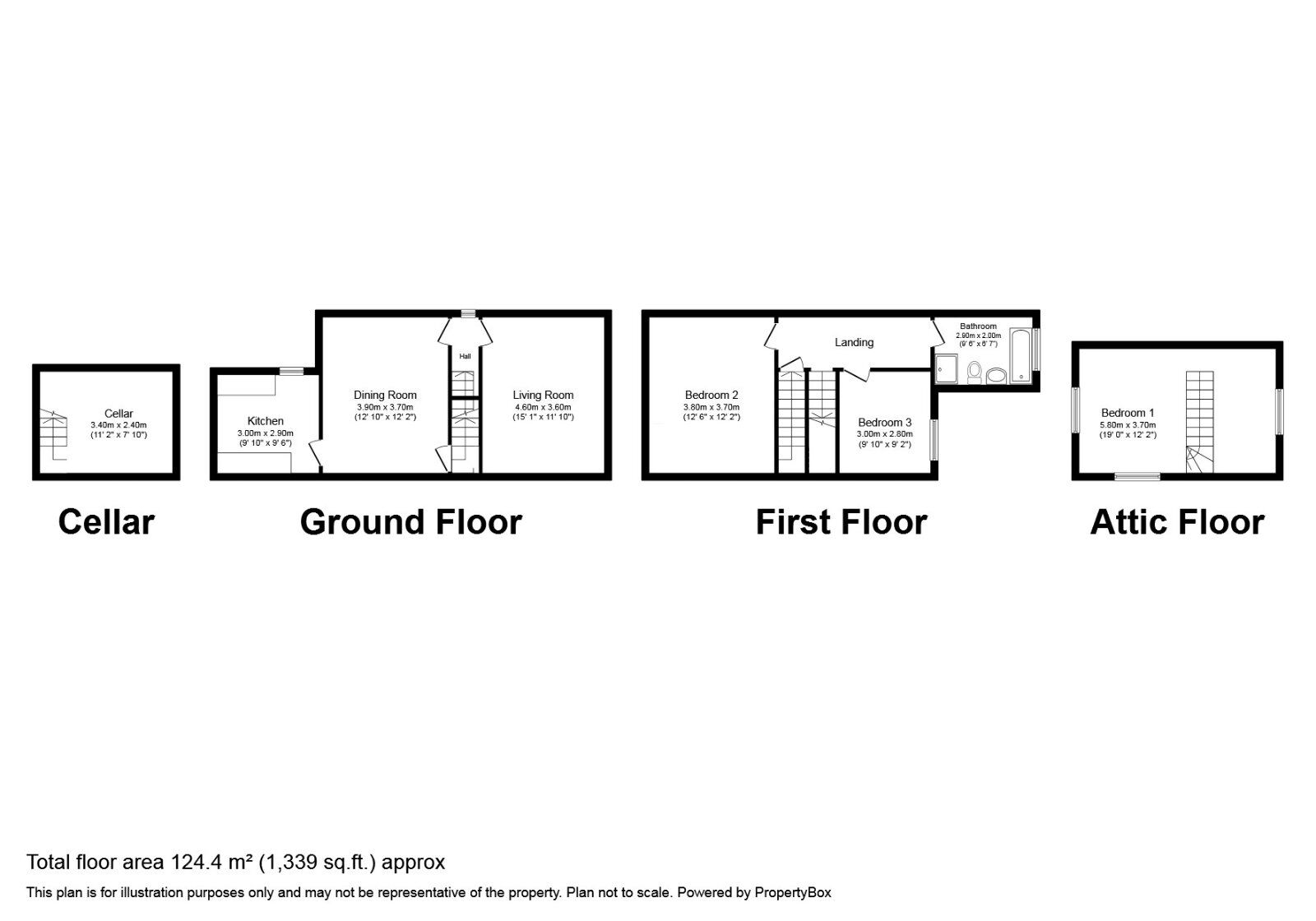 Floorplan of 3 bedroom Semi Detached House to rent, Moor View Road, Sheffield, South Yorkshire, S8