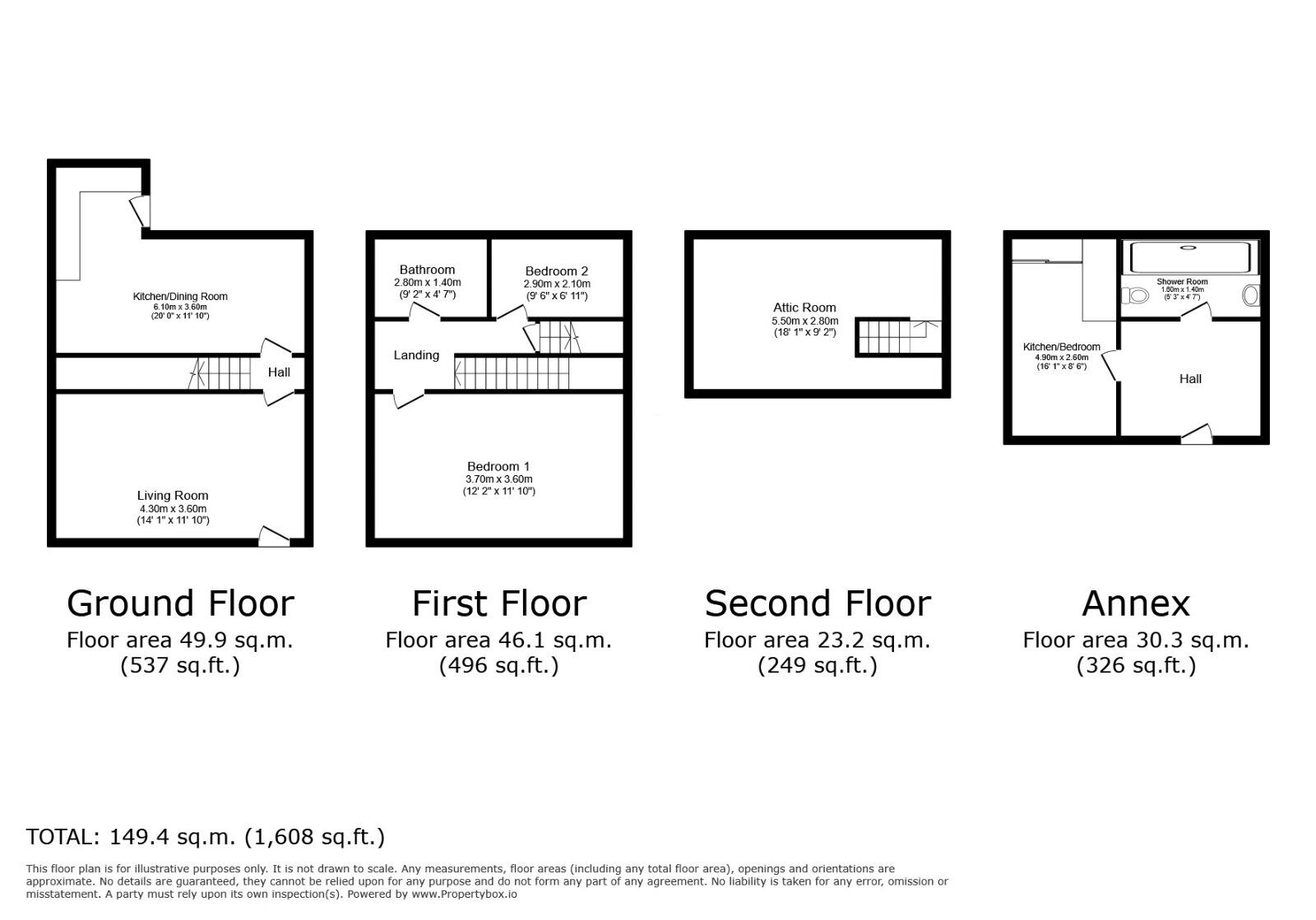 Floorplan of 3 bedroom End Terrace House for sale, Glover Road, Sheffield, South Yorkshire, S8